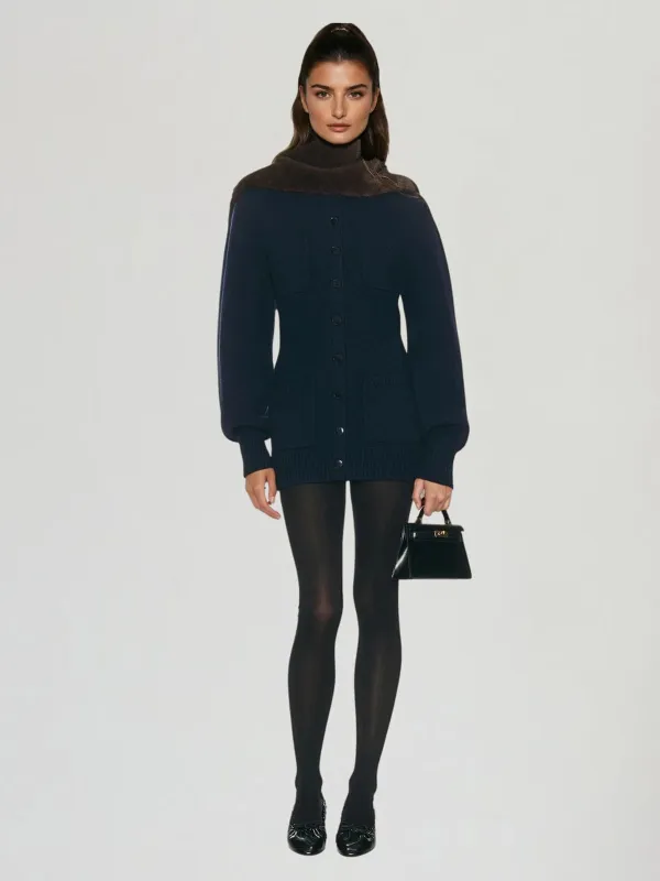 Jorvex Single Breasted Wool Cardigan made by Mew Mews