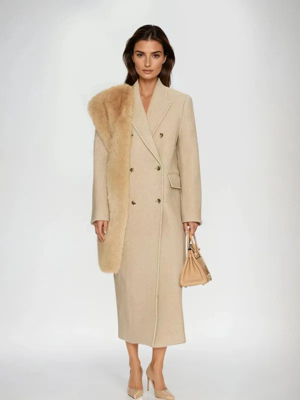Fovira Double Breasted Wool Coat sold by Mew Mews