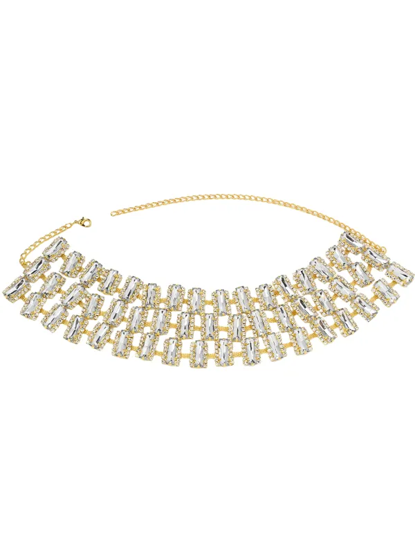 Cavqen Crystal Multiple Necklace made by Mew Mews
