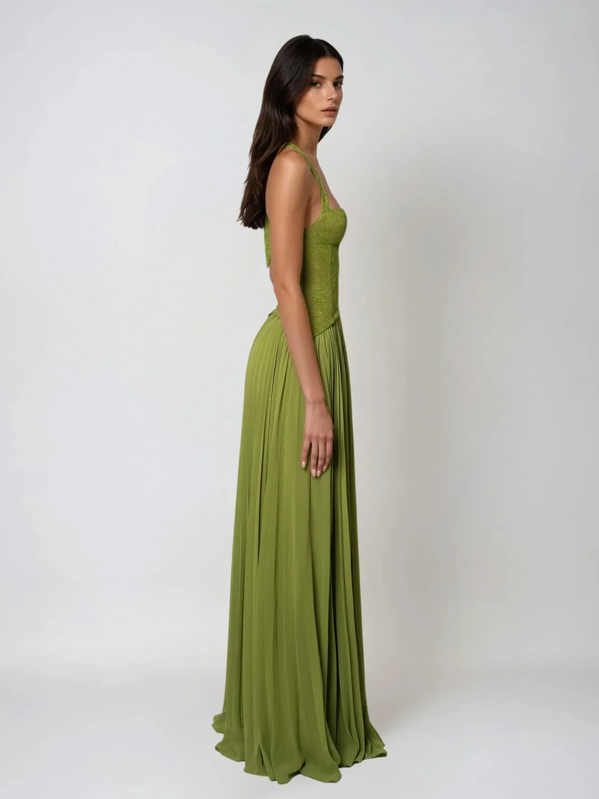 Velyxen Halterneck Pleated Maxi Dress sold by Mew Mews product image thumbnail 4