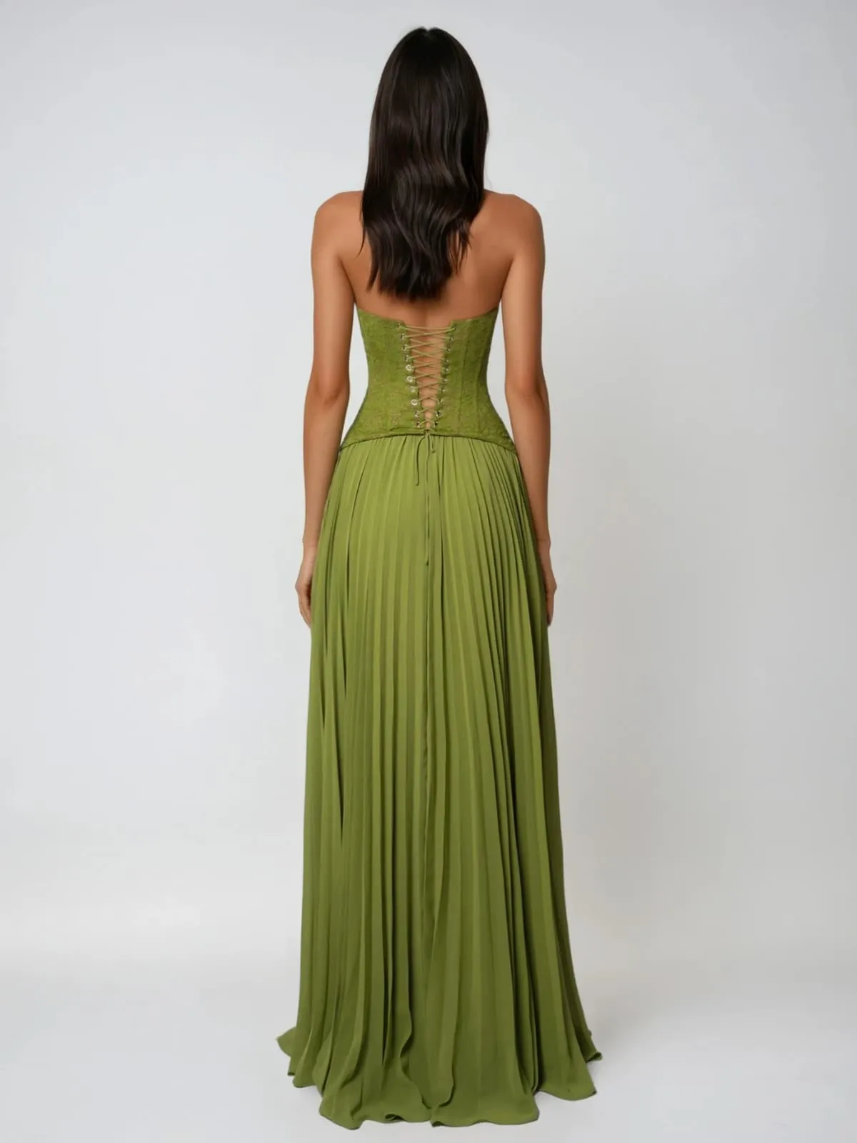 Velyxen Halterneck Pleated Maxi Dress sold by Mew Mews product image thumbnail 5