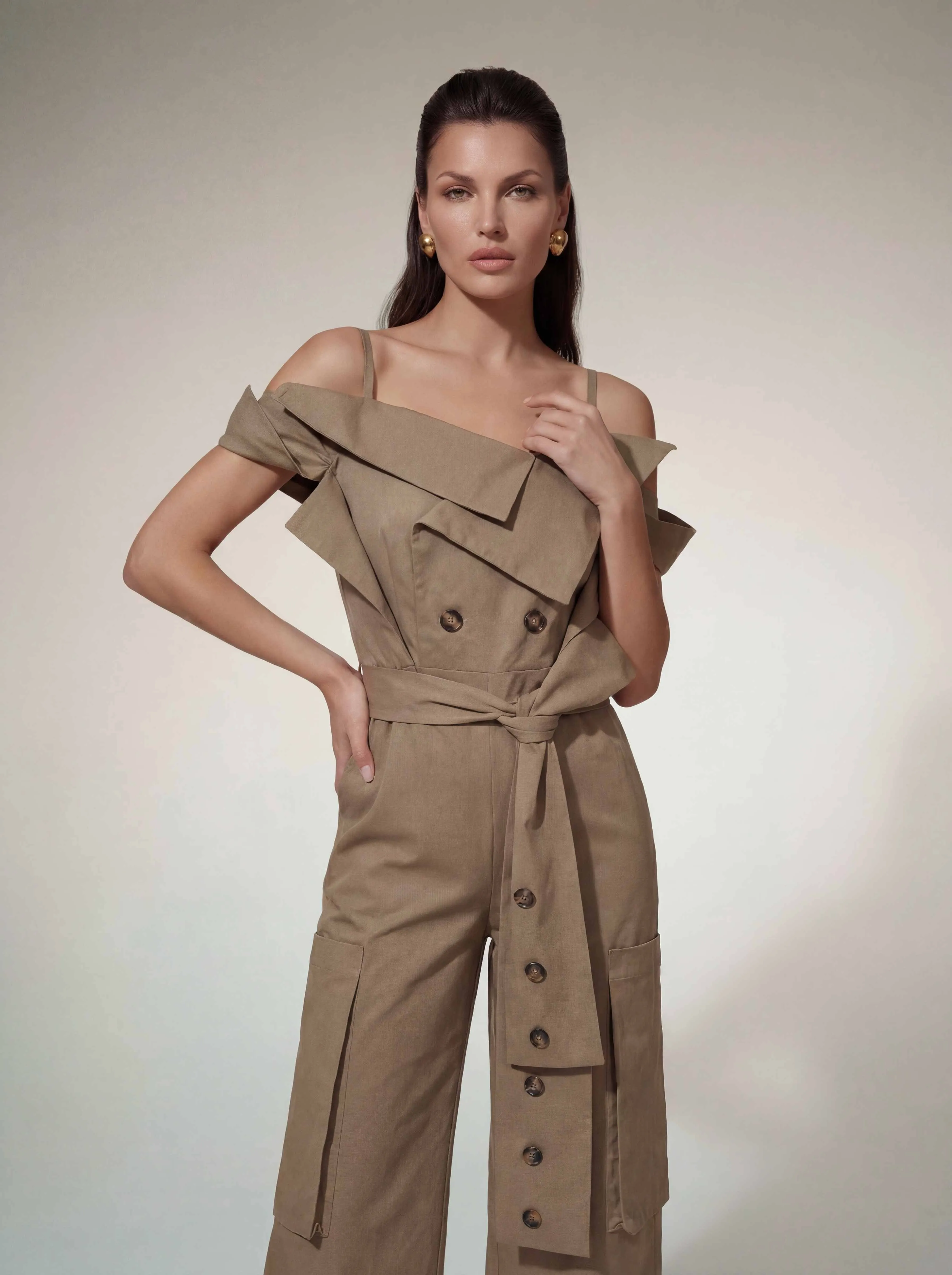 Antares Spaghetti Tie Up Jumpsuit sold by Mew Mews product image thumbnail 3