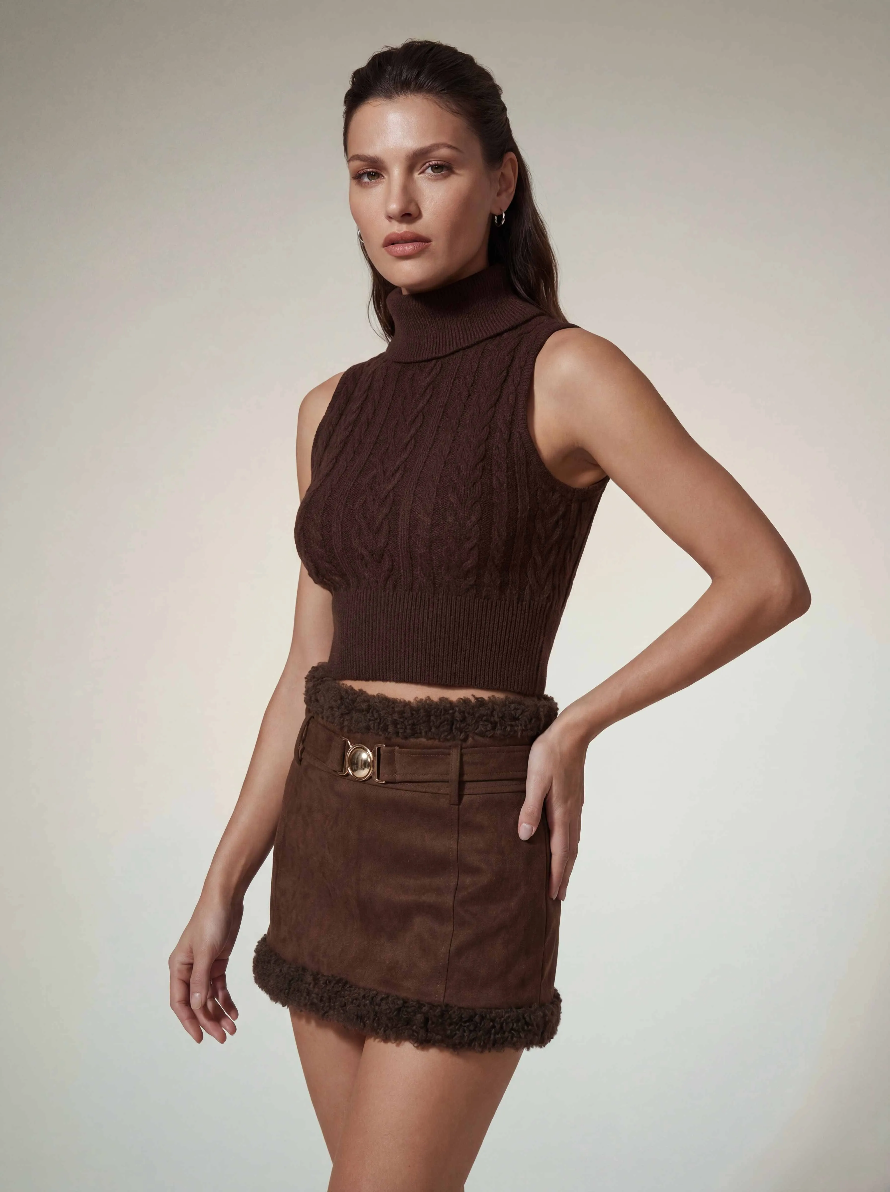 Moryxel Knit Lace Up Skirt Set sold by Mew Mews product image thumbnail 5