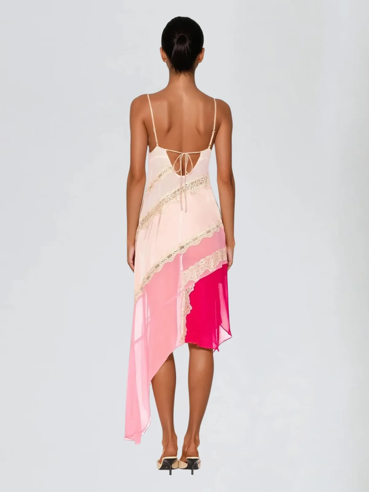 Ravqen Spaghetti Midi Dress sold by Mew Mews product image thumbnail 4