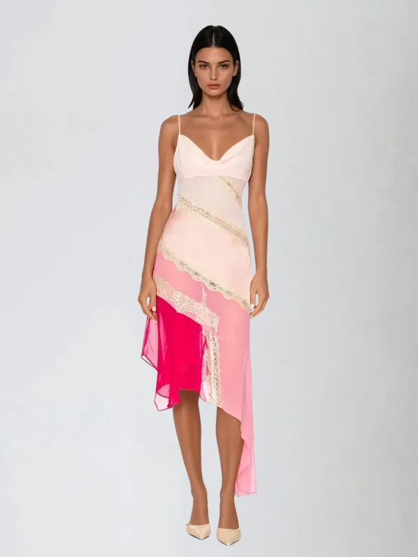 Ravqen Spaghetti Midi Dress sold by Mew Mews