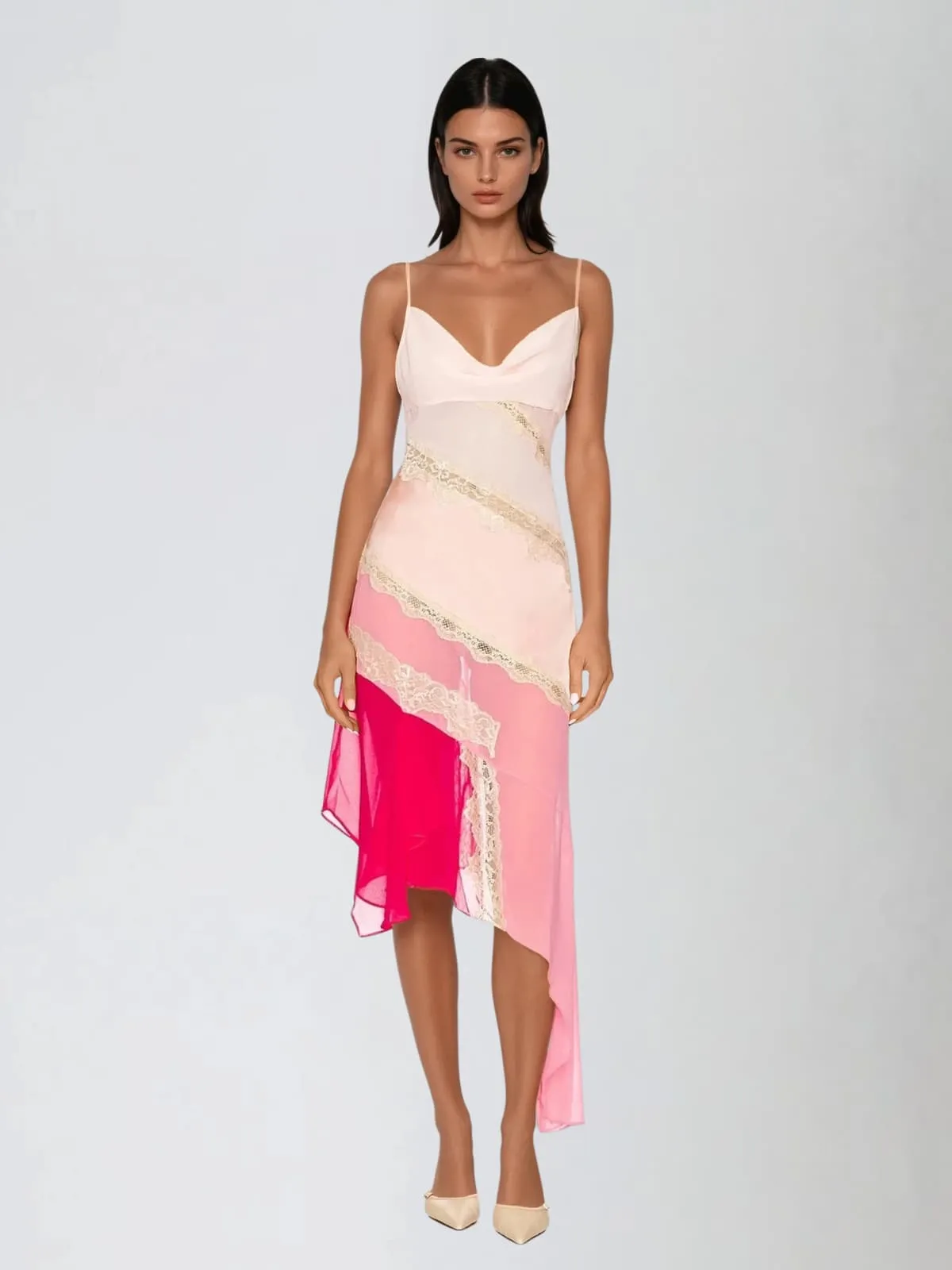 Ravqen Spaghetti Midi Dress sold by Mew Mews