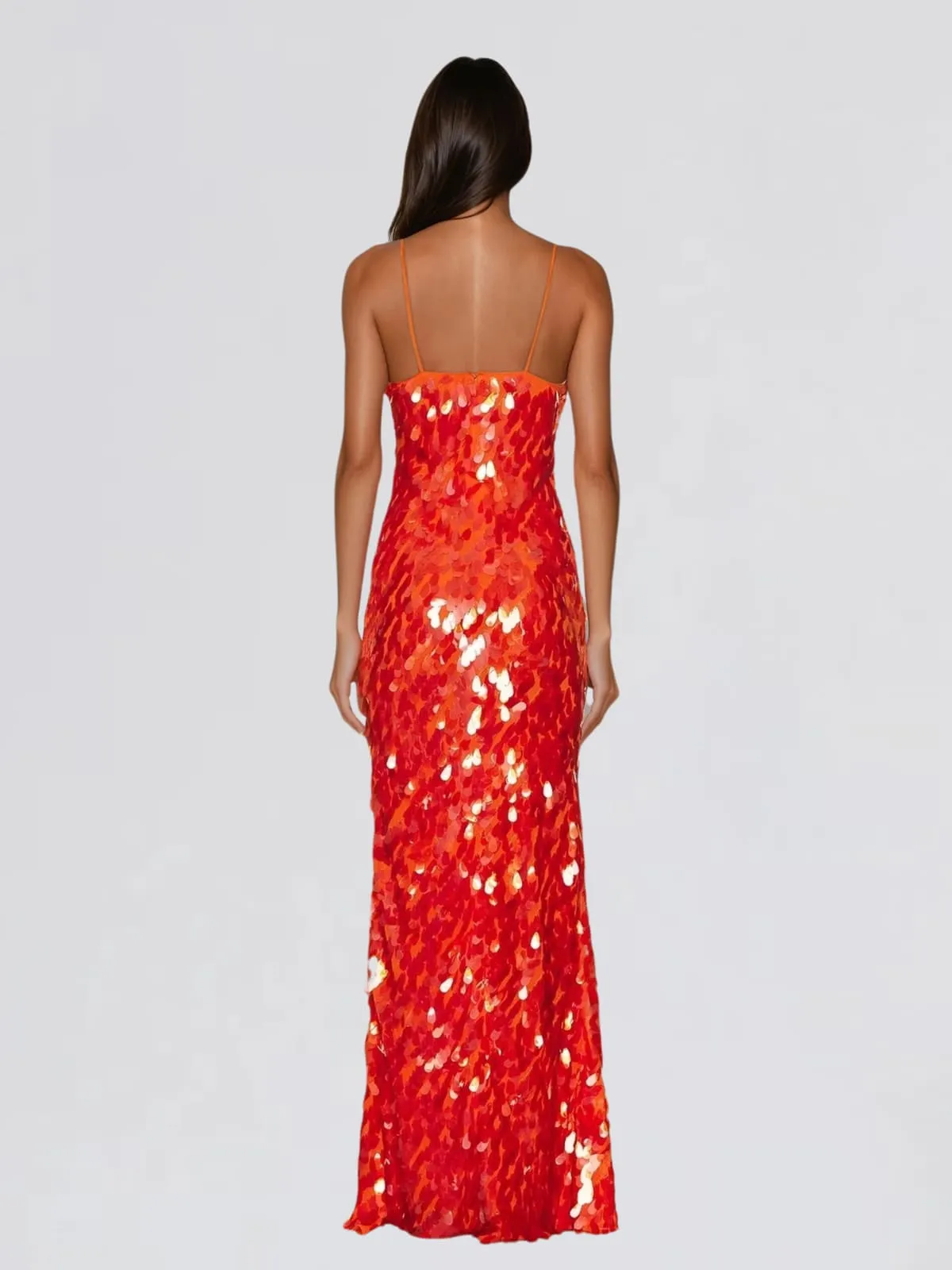 Foryqen Spaghetti Sequin Maxi Dress sold by Mew Mews product image thumbnail 3