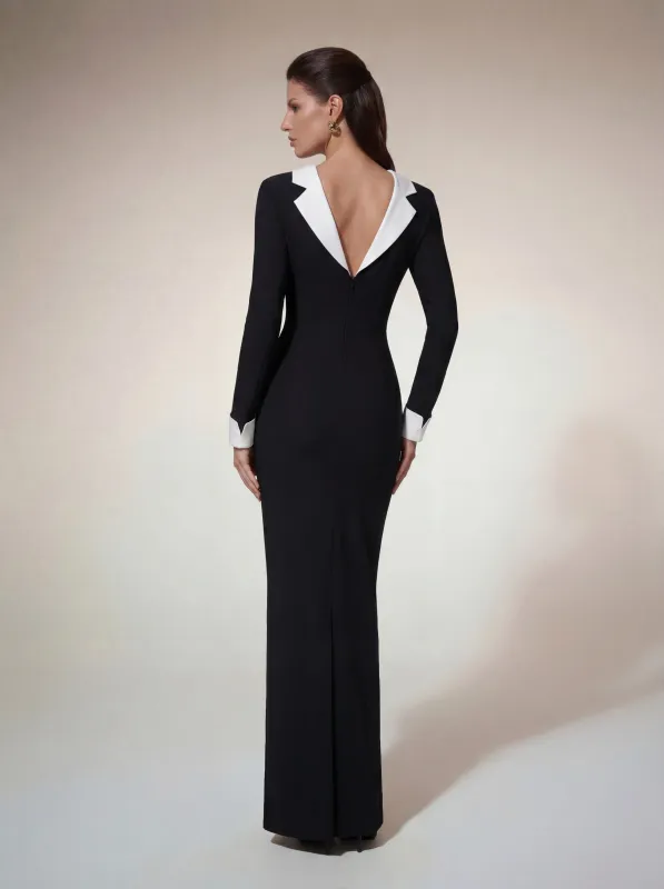 Hyrith Long Sleeve Bandage Maxi Dress sold by Mew Mews