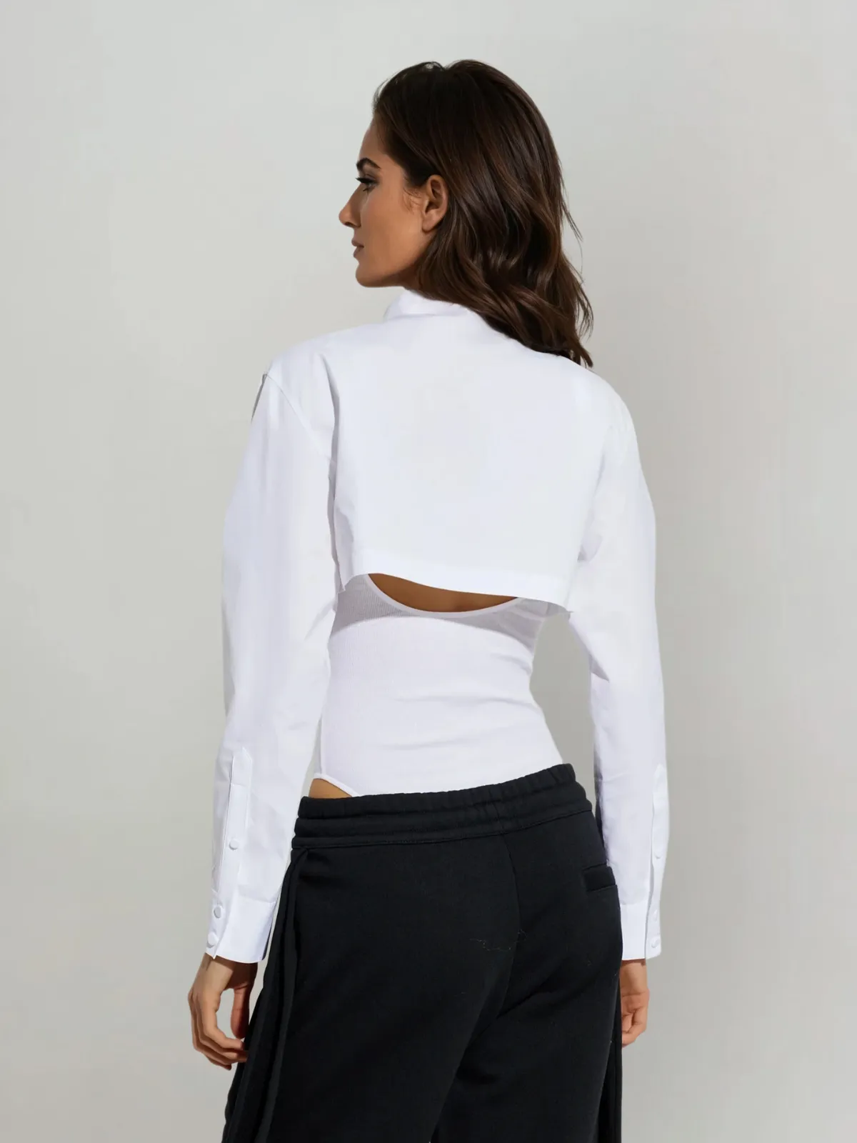 Tavory Long Sleeve Cutout Bodysuit sold by Mew Mews product image thumbnail 3