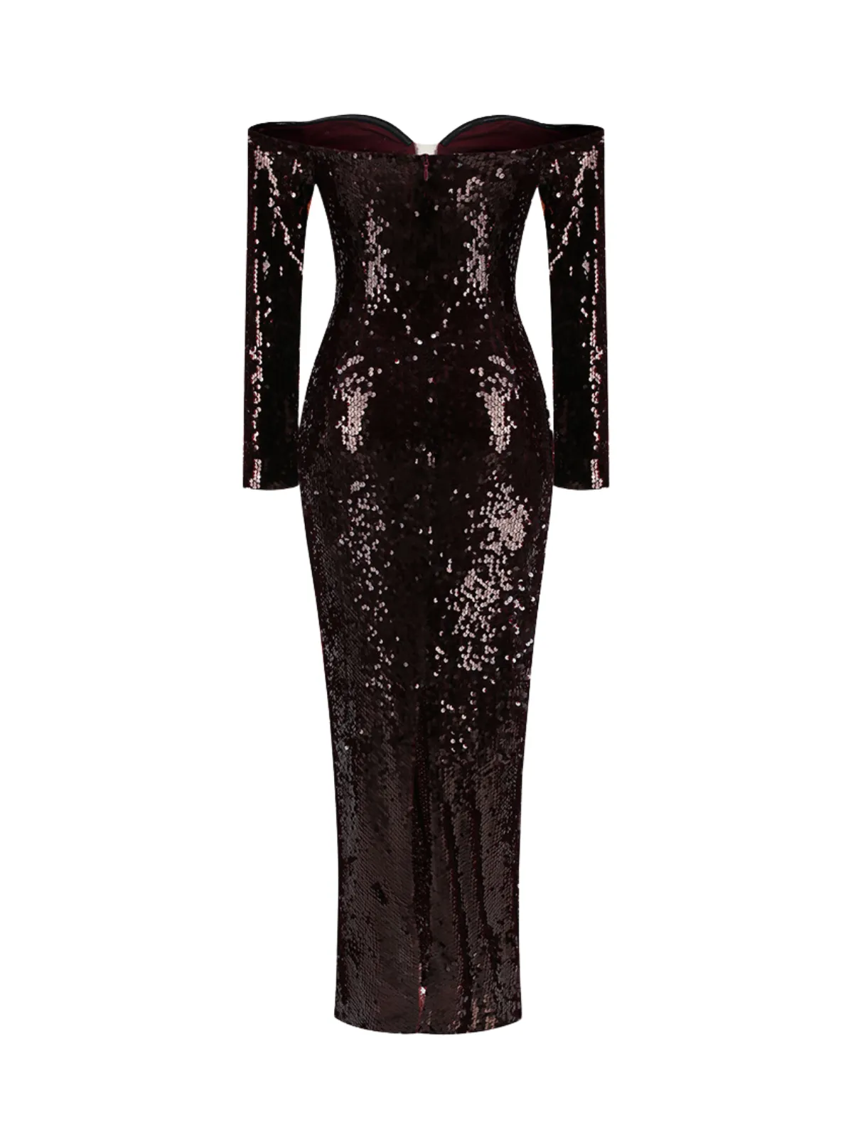 Uxoryl Off Shoulder Sequin Split Maxi Dress sold by Mew Mews product image thumbnail 5