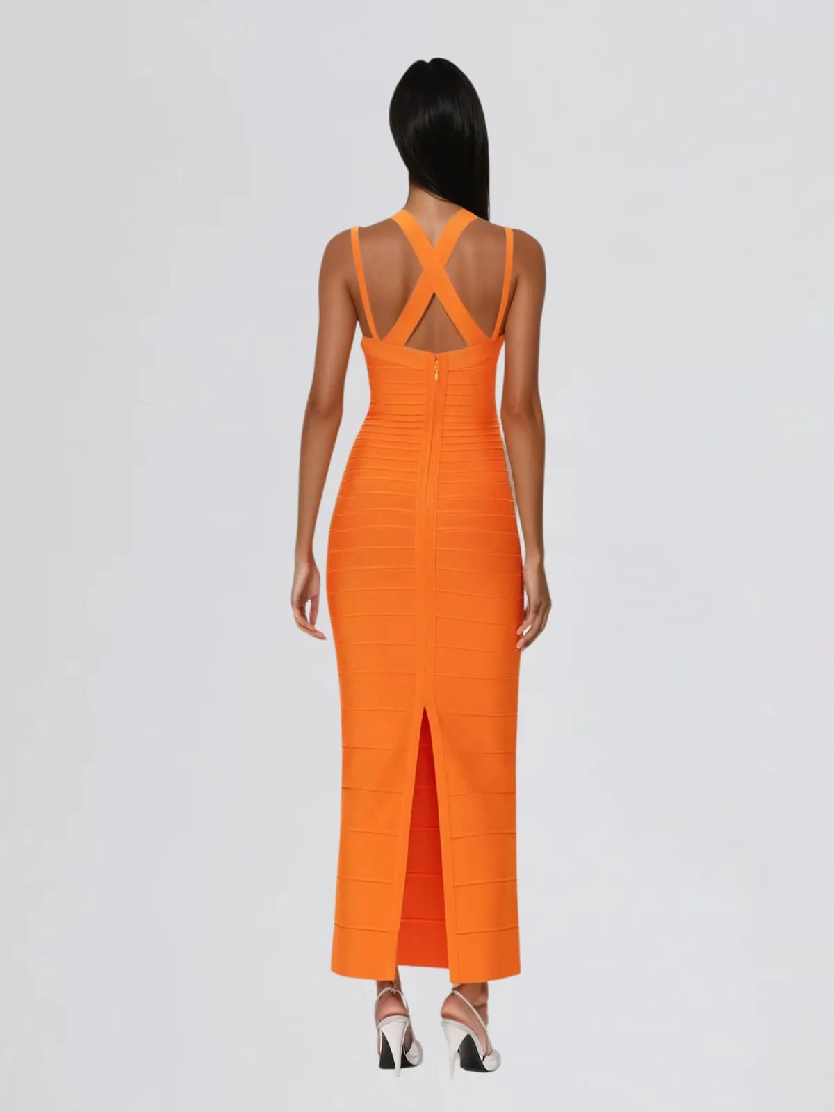 Vyran Sleeveless Bandage Split Maxi Dress sold by Mew Mews product image thumbnail 5