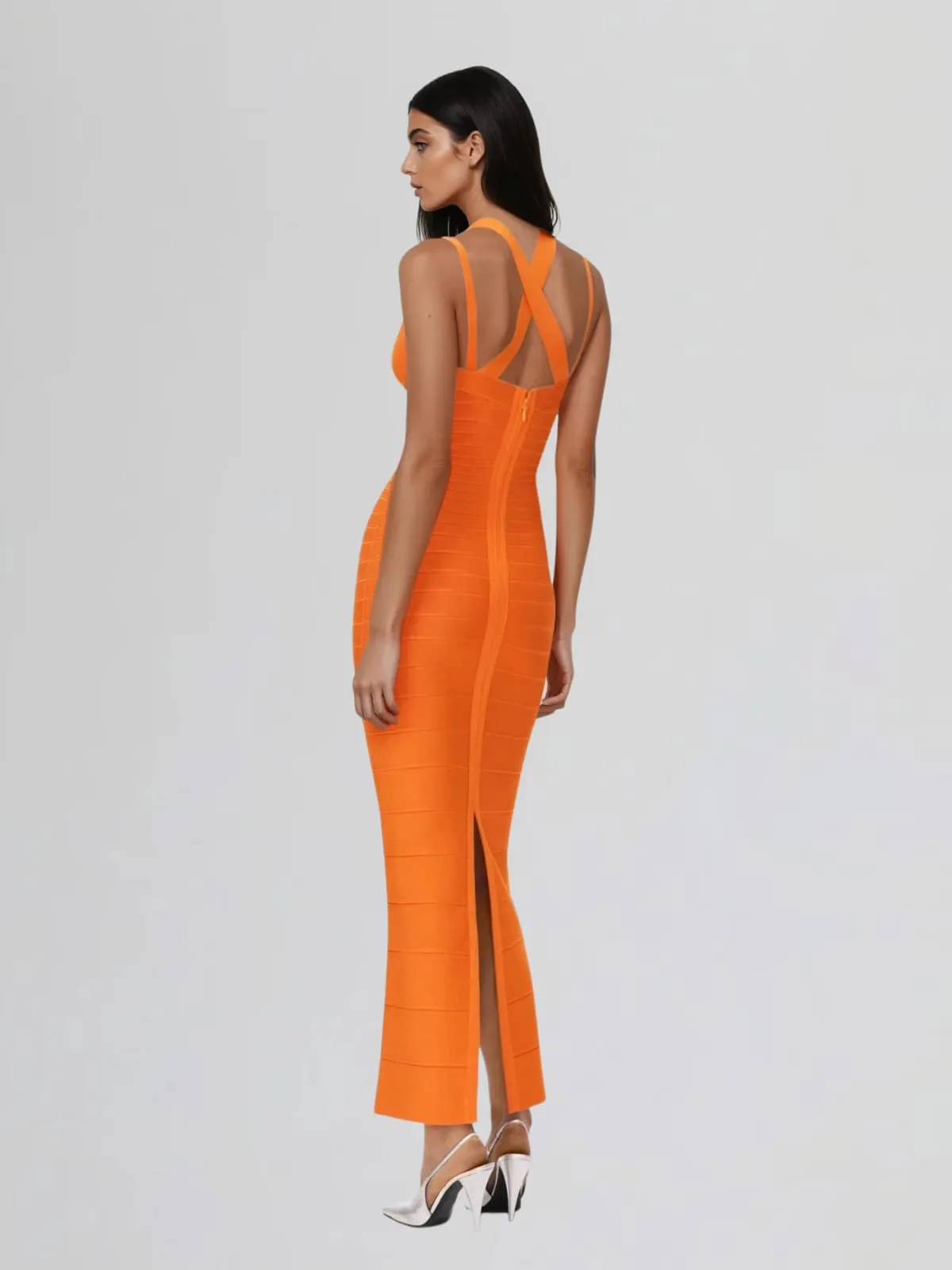 Vyran Sleeveless Bandage Split Maxi Dress sold by Mew Mews product image thumbnail 4
