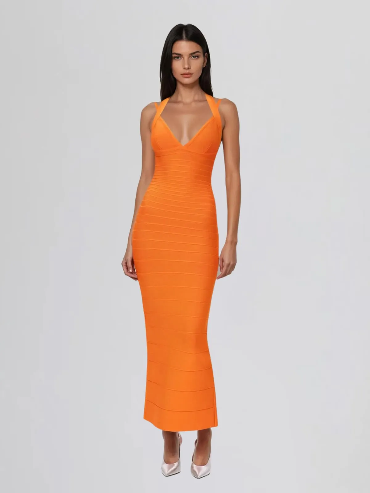 Vyran Sleeveless Bandage Split Maxi Dress sold by Mew Mews