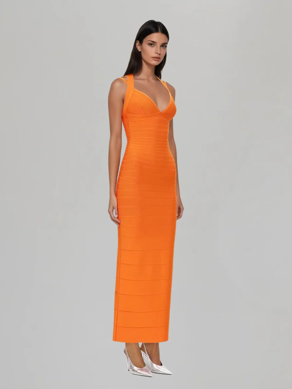 Vyran Sleeveless Bandage Split Maxi Dress sold by Mew Mews product image thumbnail 2