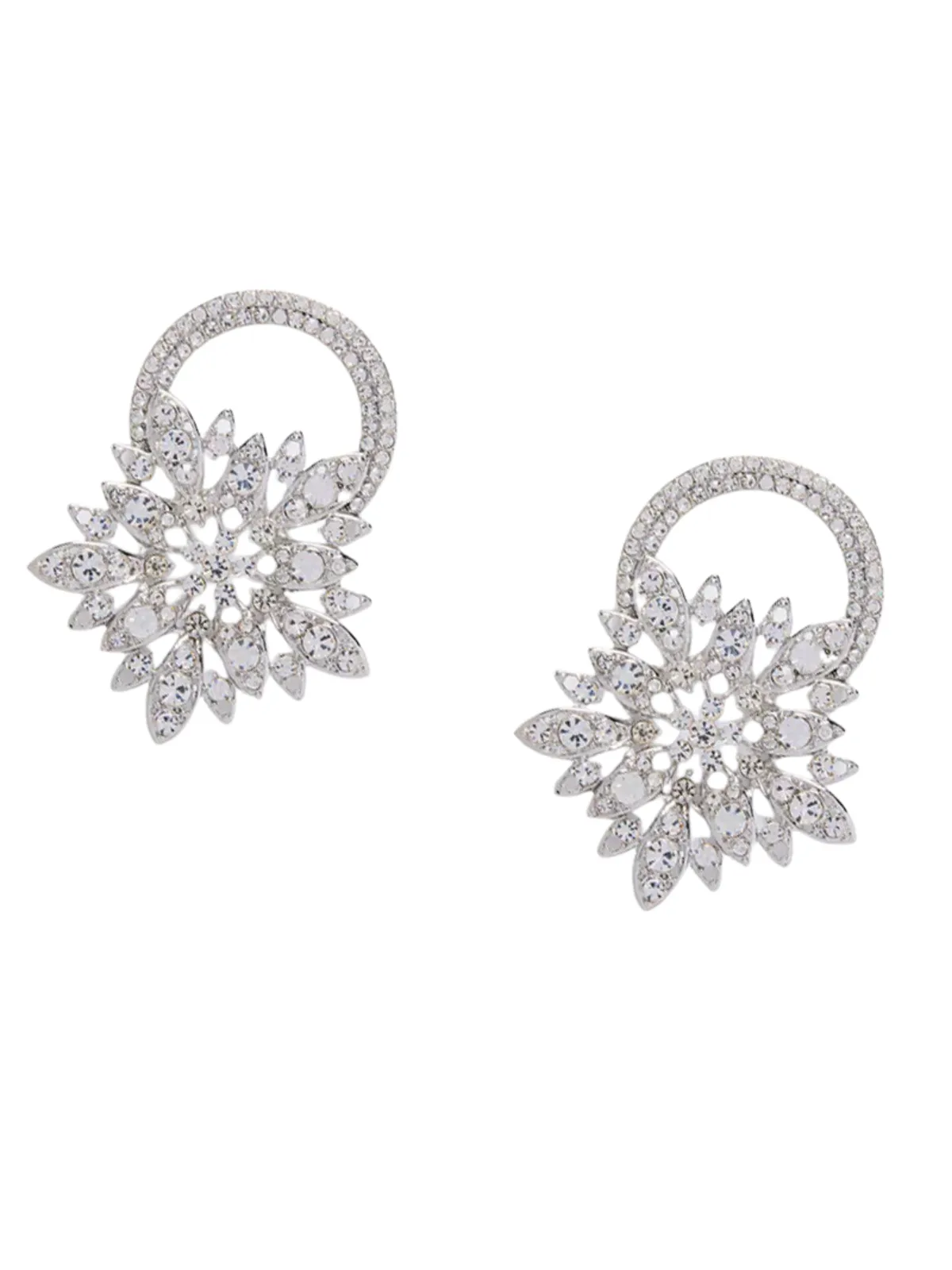 Lyzar Flower Crystal Earrings sold by Mew Mews