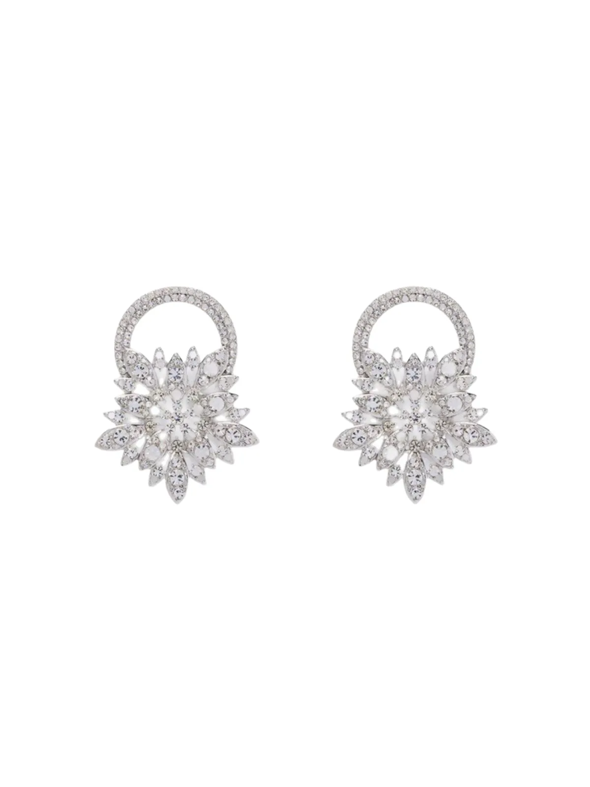 Lyzar Flower Crystal Earrings sold by Mew Mews product image thumbnail 2