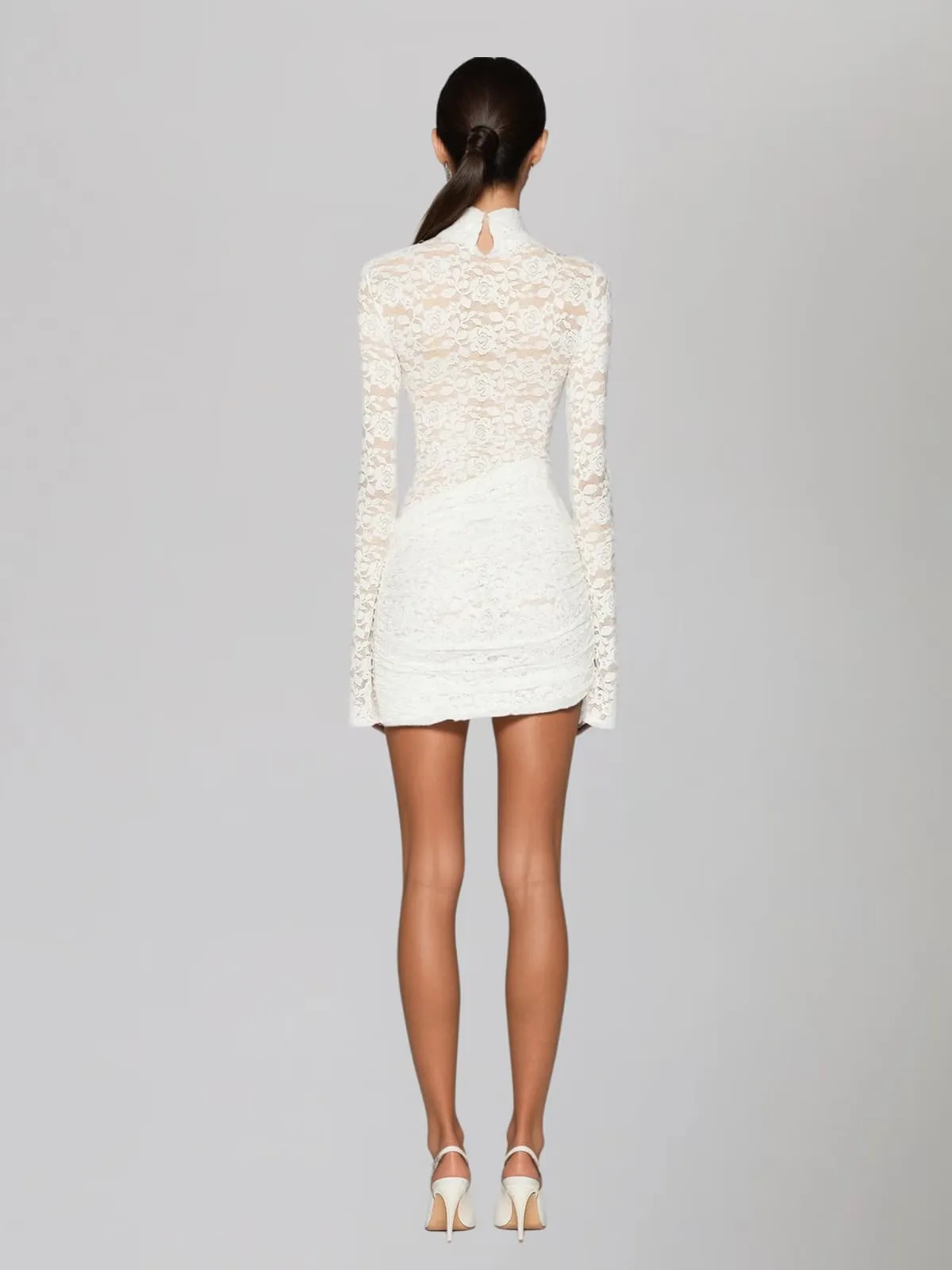 Kavixor High Neck Lace Mini Dress sold by Mew Mews product image thumbnail 3