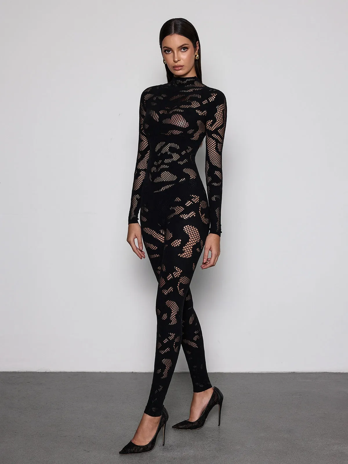 Quasarion High Neck Cutout Jumpsuit sold by Mew Mews product image thumbnail 4