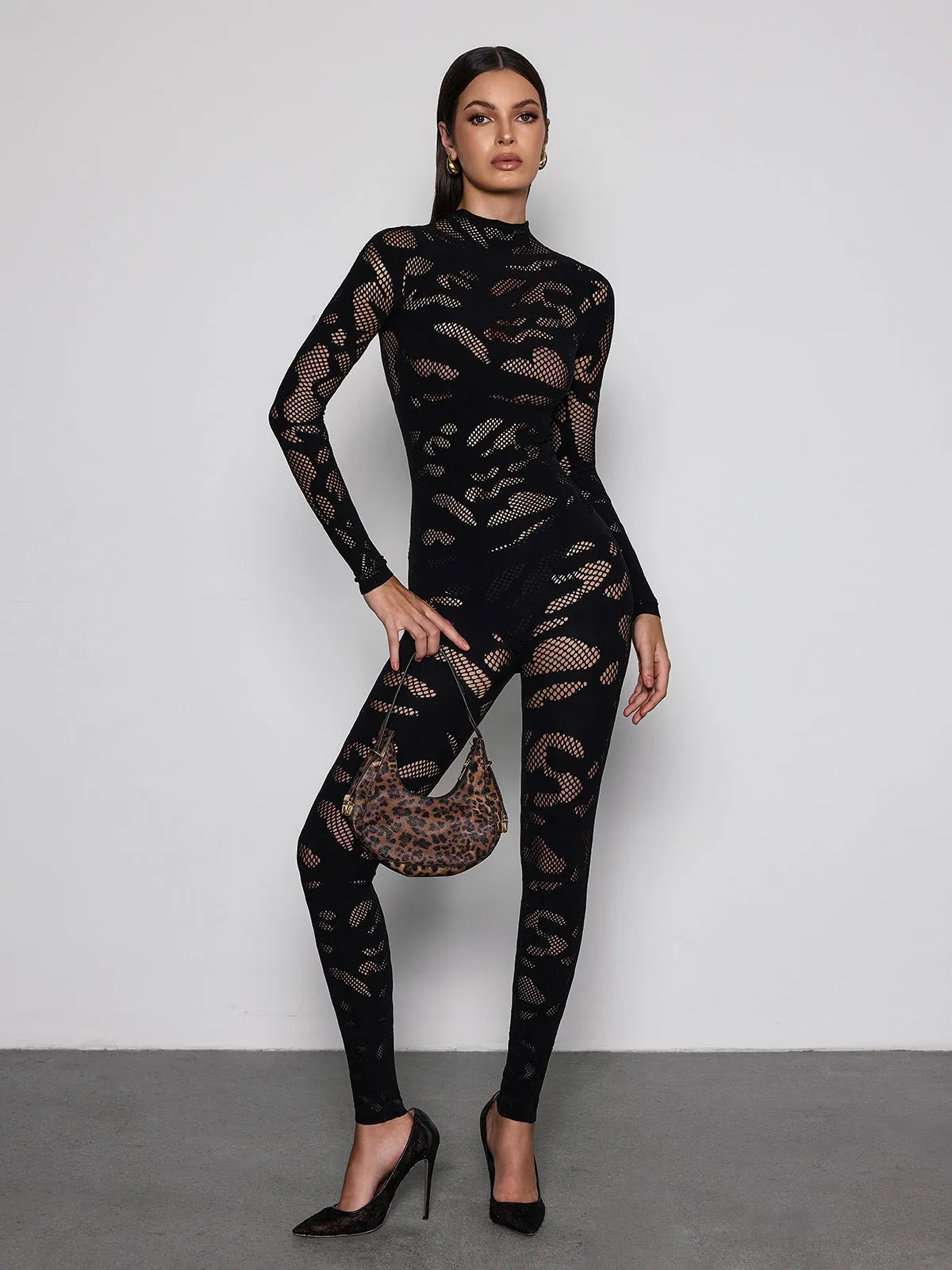 Quasarion High Neck Cutout Jumpsuit sold by Mew Mews product image thumbnail 5