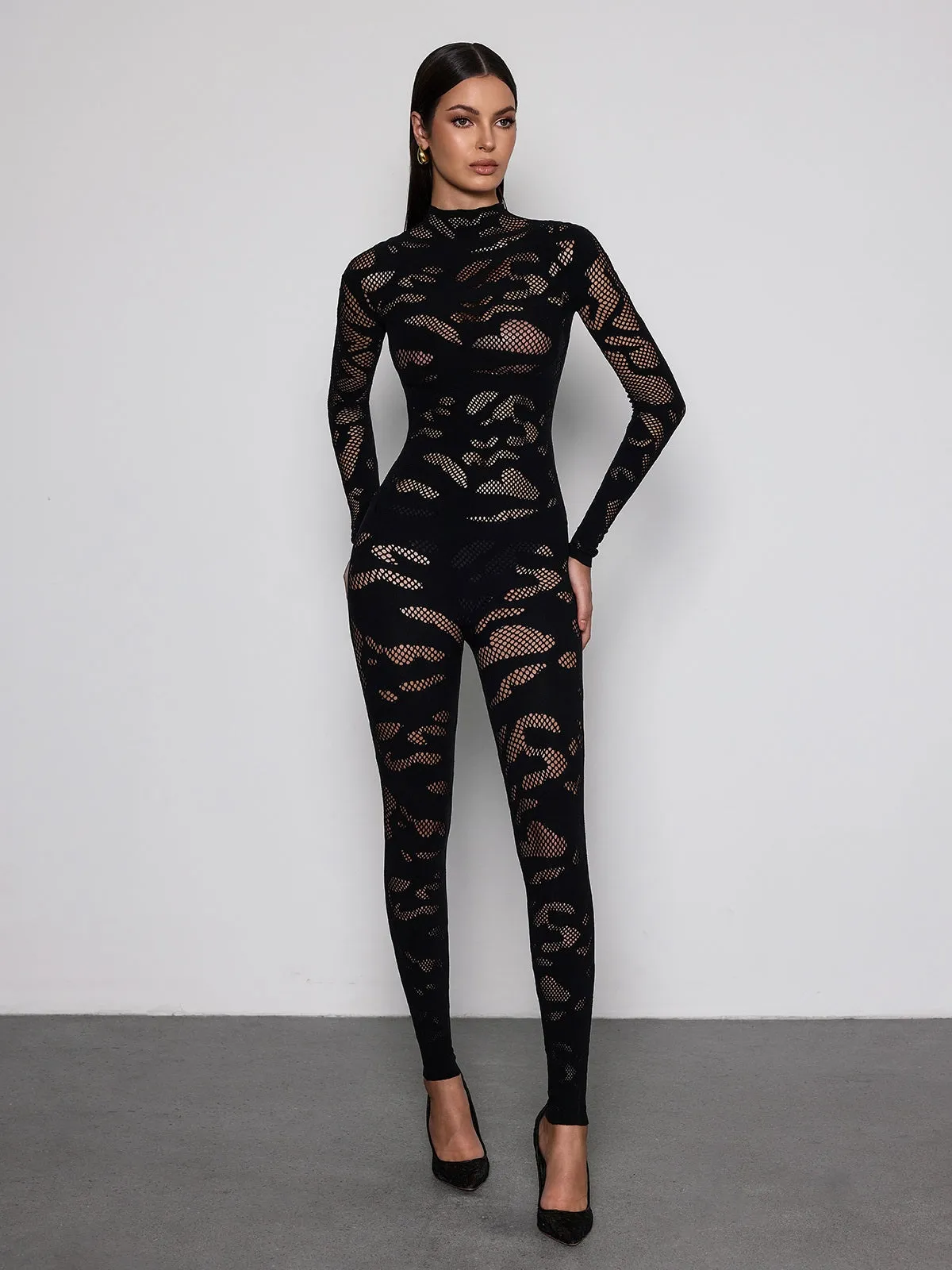 Quasarion High Neck Cutout Jumpsuit sold by Mew Mews product image thumbnail 3