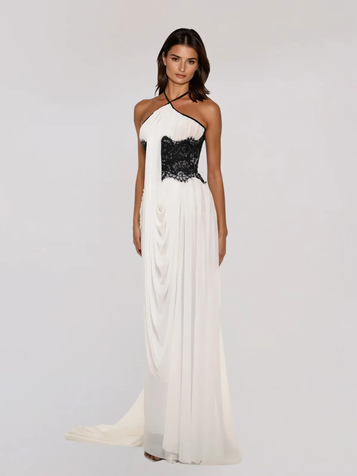 Falyx Halterneck Draped Maxi Dress sold by Mew Mews