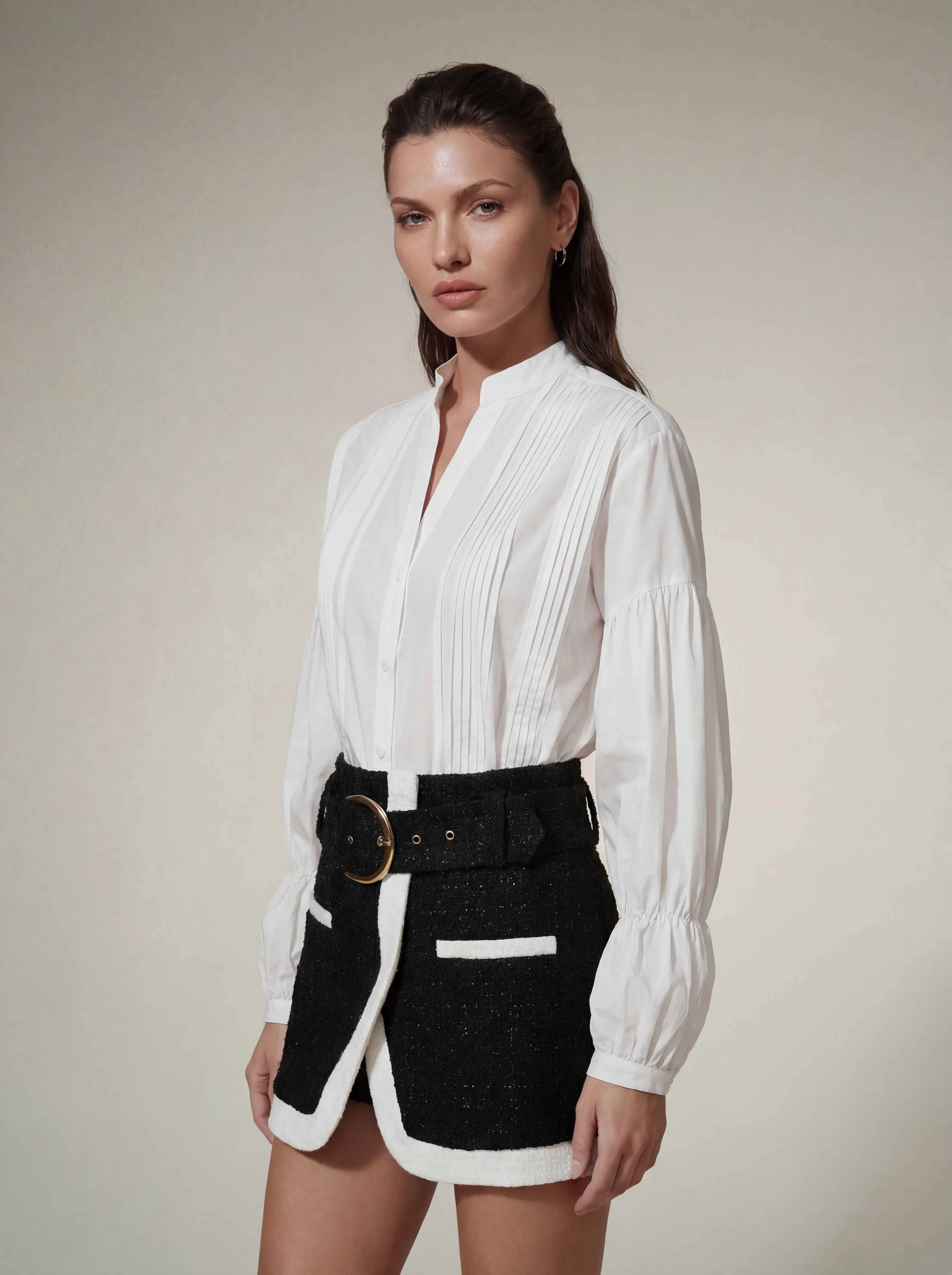 Oryvex Long Sleeve Tweed Skirt Set sold by Mew Mews product image thumbnail 4