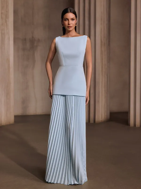 Pavixor Sleeveless Pleated Skirt Set made by Mew Mews