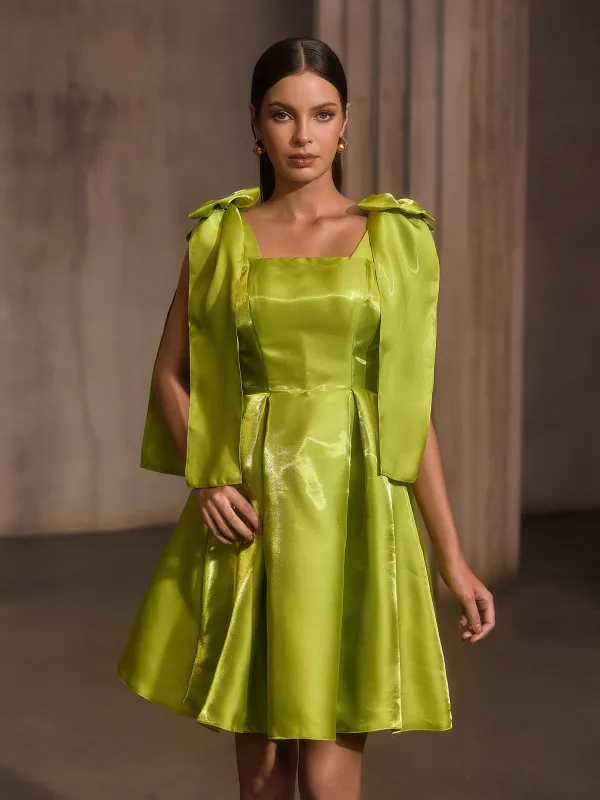 Korynex Lace Up Flared Mini Dress sold by Mew Mews