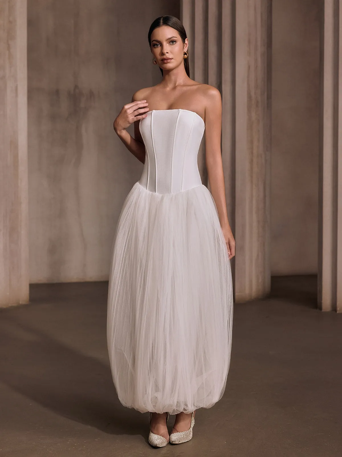 Kryotron Strapless Maxi Dress sold by Mew Mews product image thumbnail 4