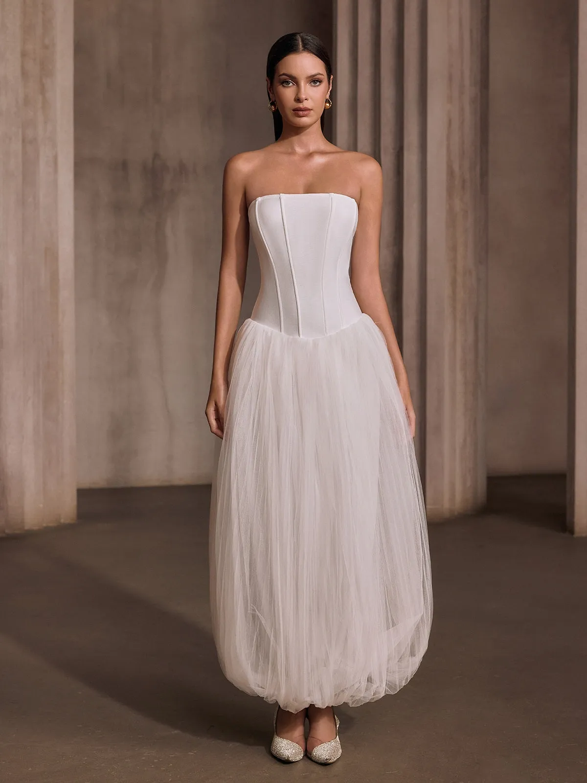 Kryotron Strapless Maxi Dress sold by Mew Mews product image thumbnail 3