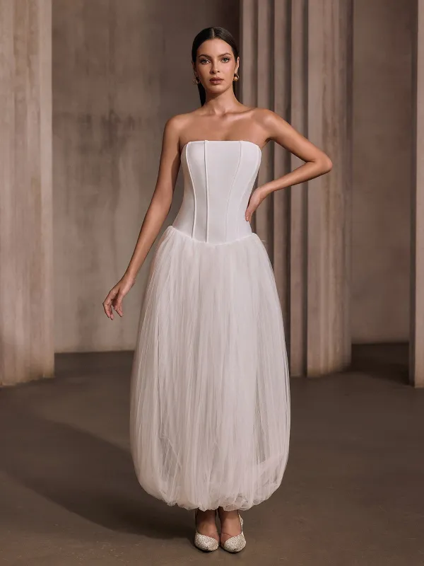 Kryotron Strapless Maxi Dress made by Mew Mews