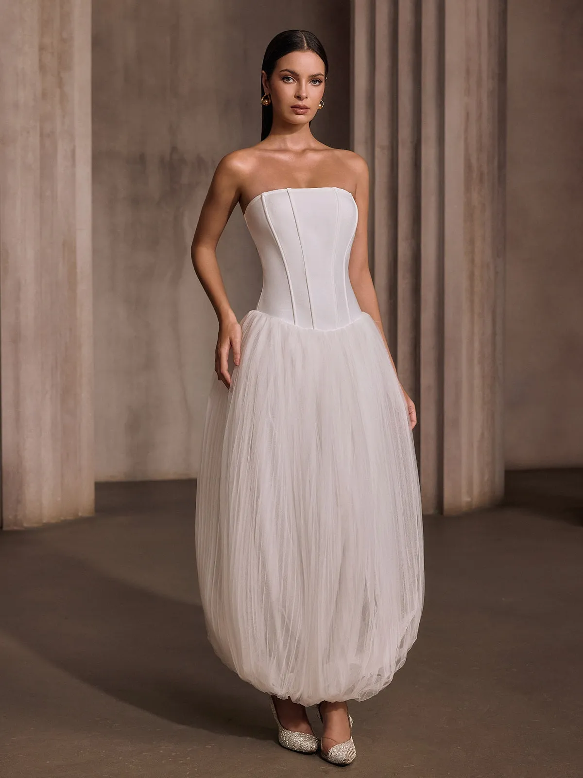 Kryotron Strapless Maxi Dress sold by Mew Mews product image thumbnail 2