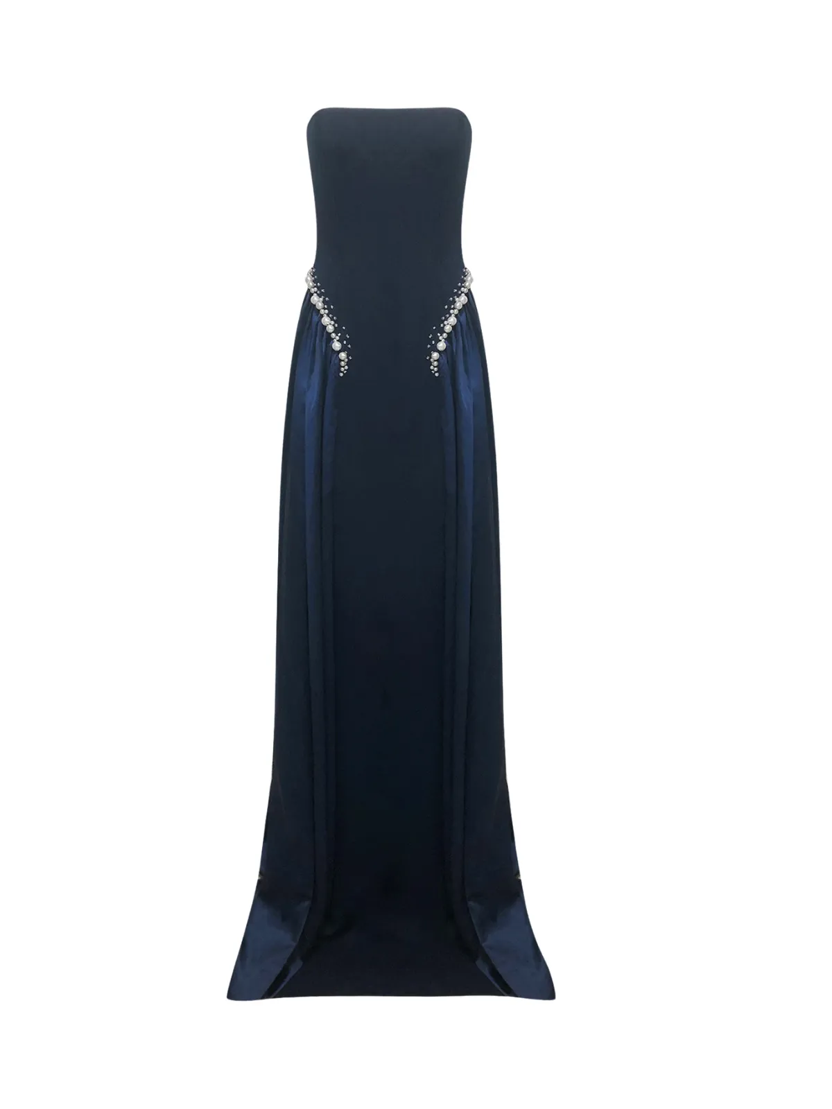 Jutflara Strapless Pearl Lace Up Maxi Dress sold by Mew Mews product image thumbnail 4