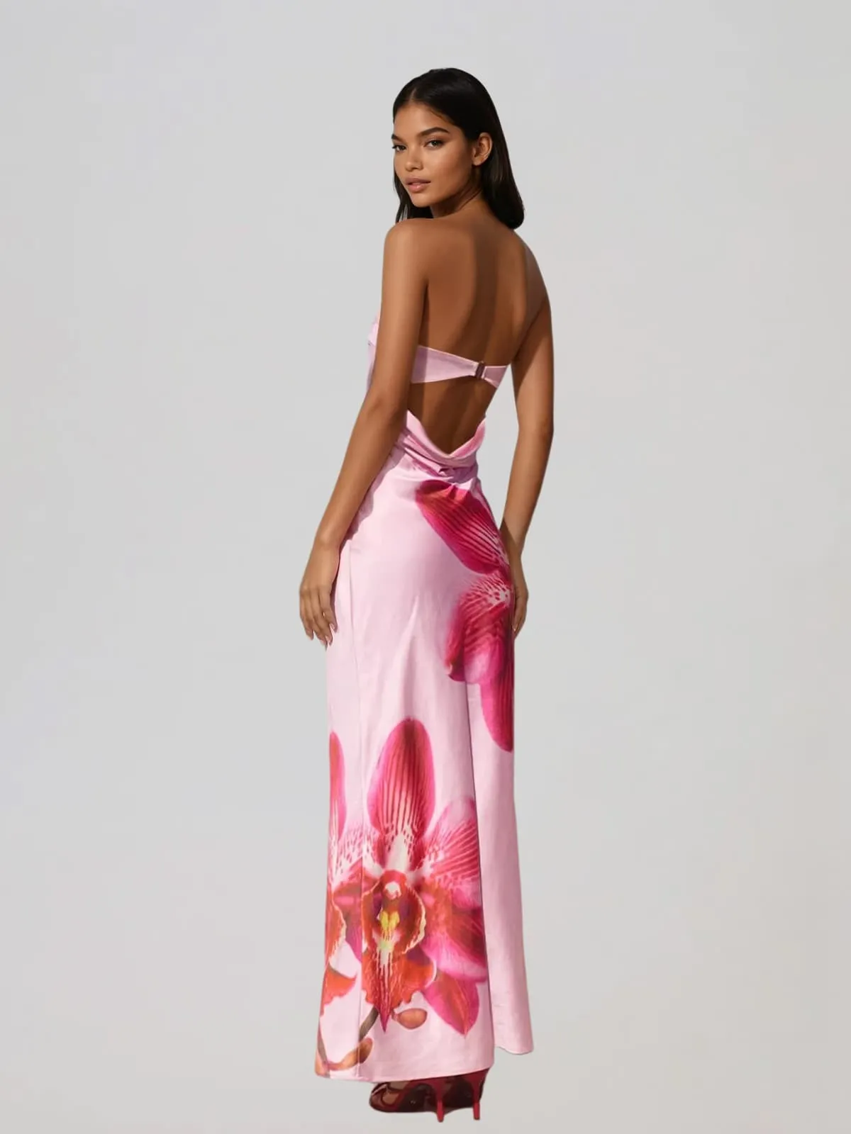Javero Strapless Floral Maxi Dress sold by Mew Mews product image thumbnail 3