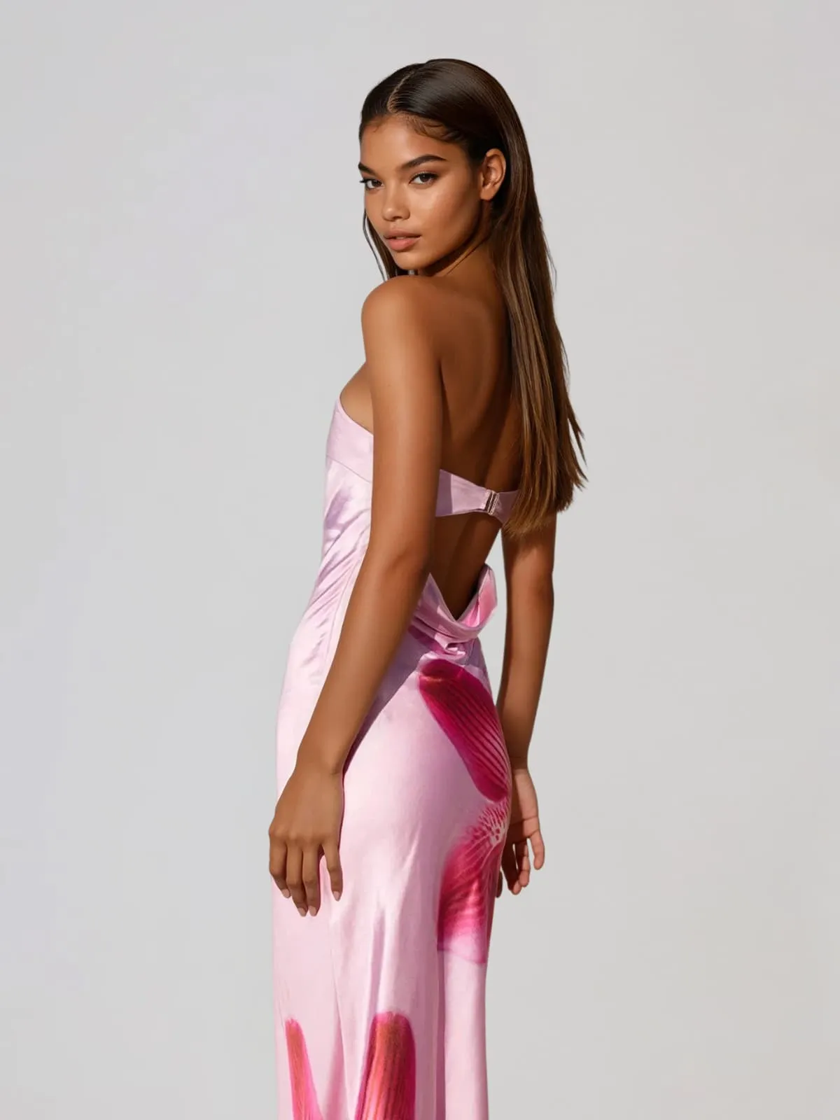 Javero Strapless Floral Maxi Dress sold by Mew Mews product image thumbnail 4