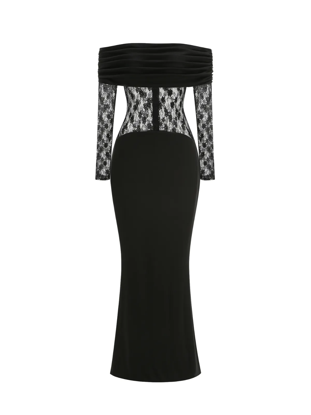 Woryxen Off Shoulder Lace Maxi Dress sold by Mew Mews product image thumbnail 4