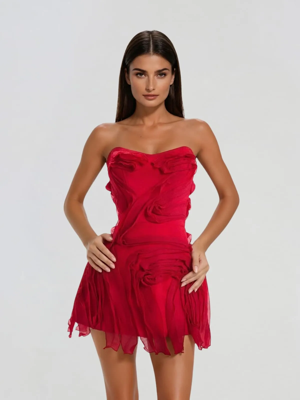 Vexila Strapless Mini Dress sold by Mew Mews