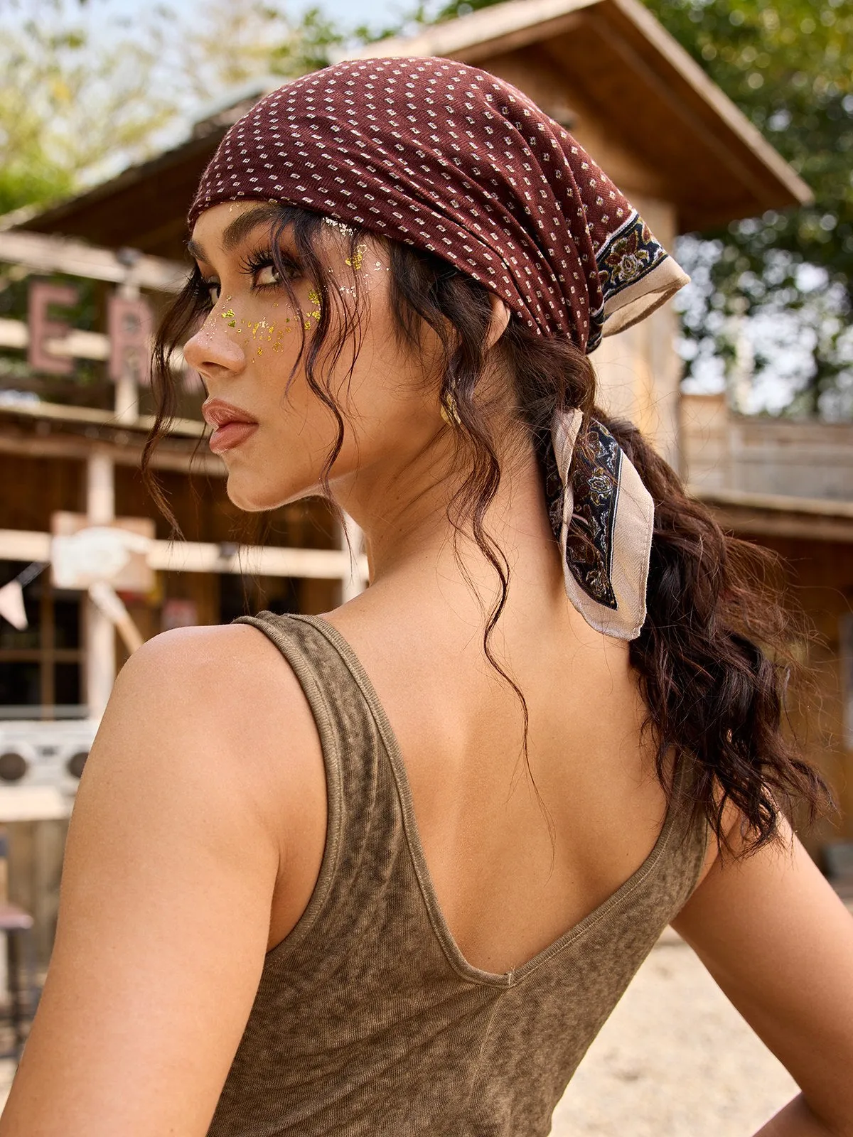 Tavoryx Printed Scarf sold by Mew Mews product image thumbnail 3