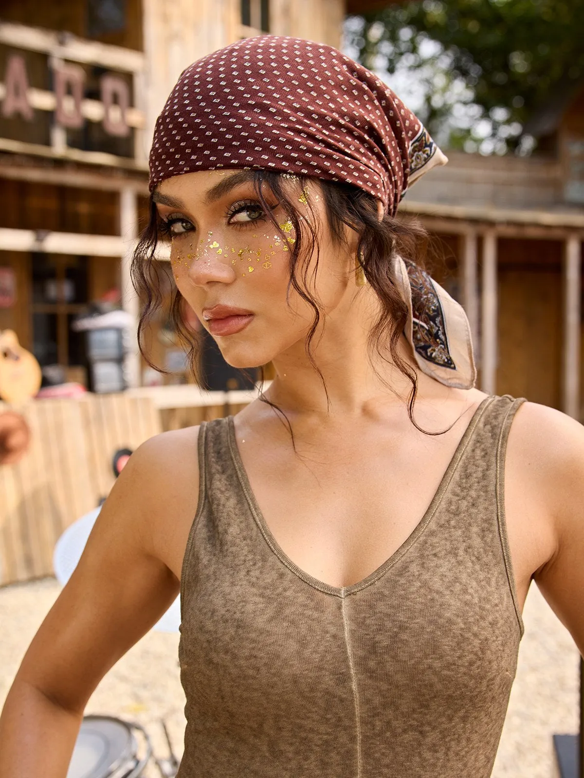 Tavoryx Printed Scarf sold by Mew Mews product image thumbnail 2