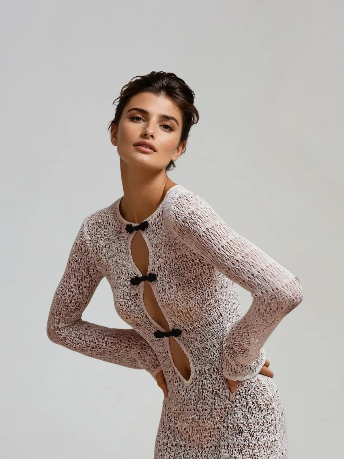 Rilmar Backless Cutout Maxi Dress In White sold by Mew Mews product image thumbnail 3