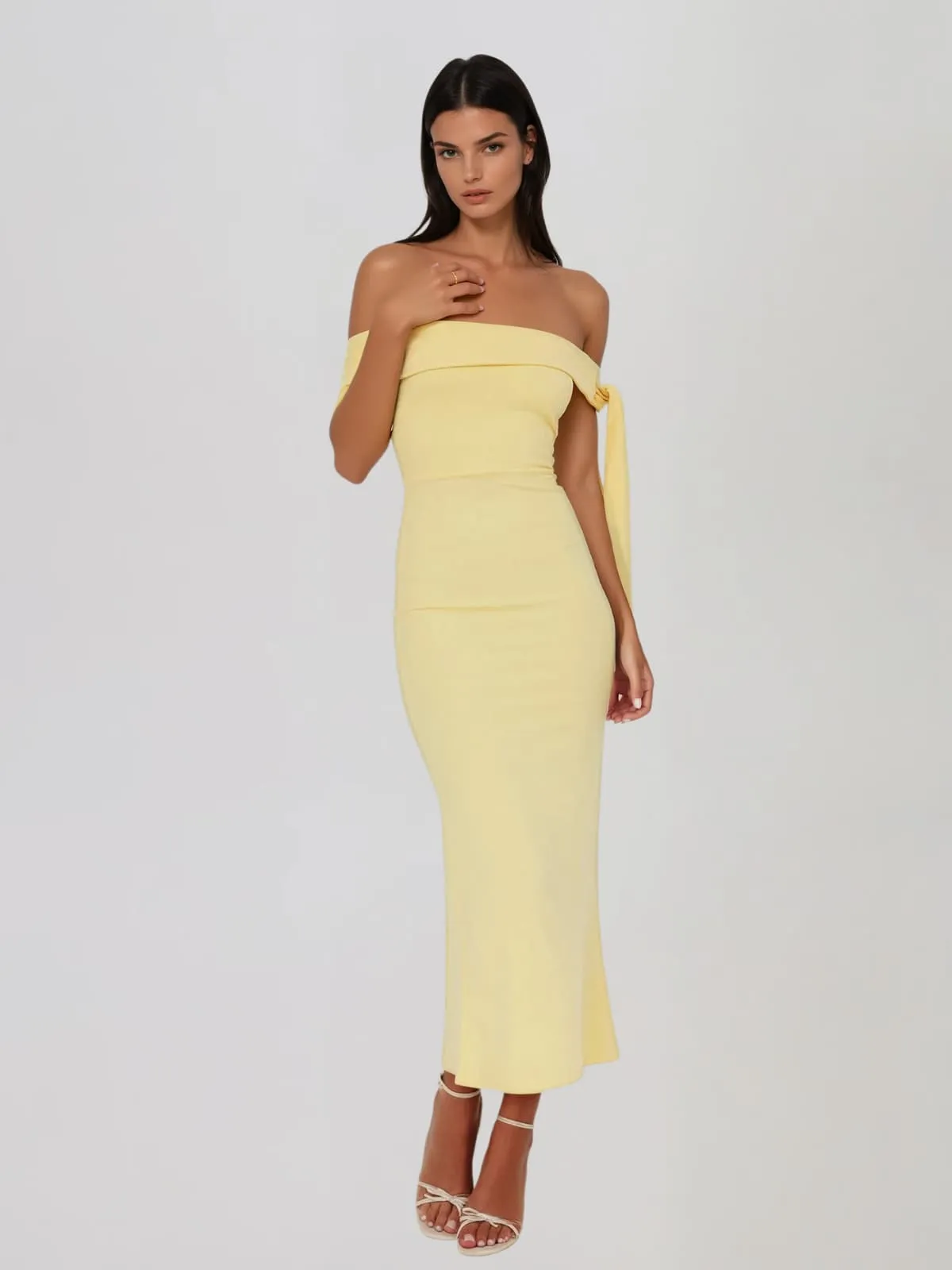 Kovrel Off Shoulder Maxi Dress sold by Mew Mews product image thumbnail 2