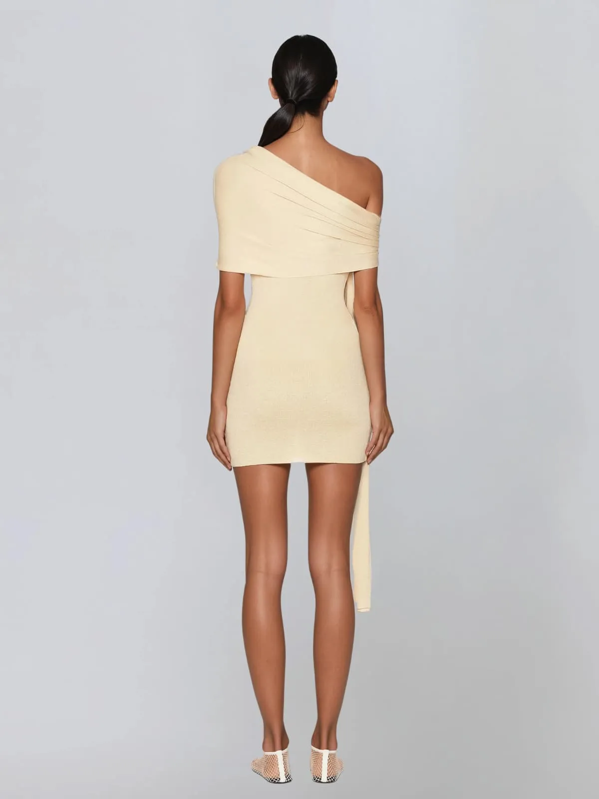 Dovren One Shoulder Mini Dress sold by Mew Mews product image thumbnail 4