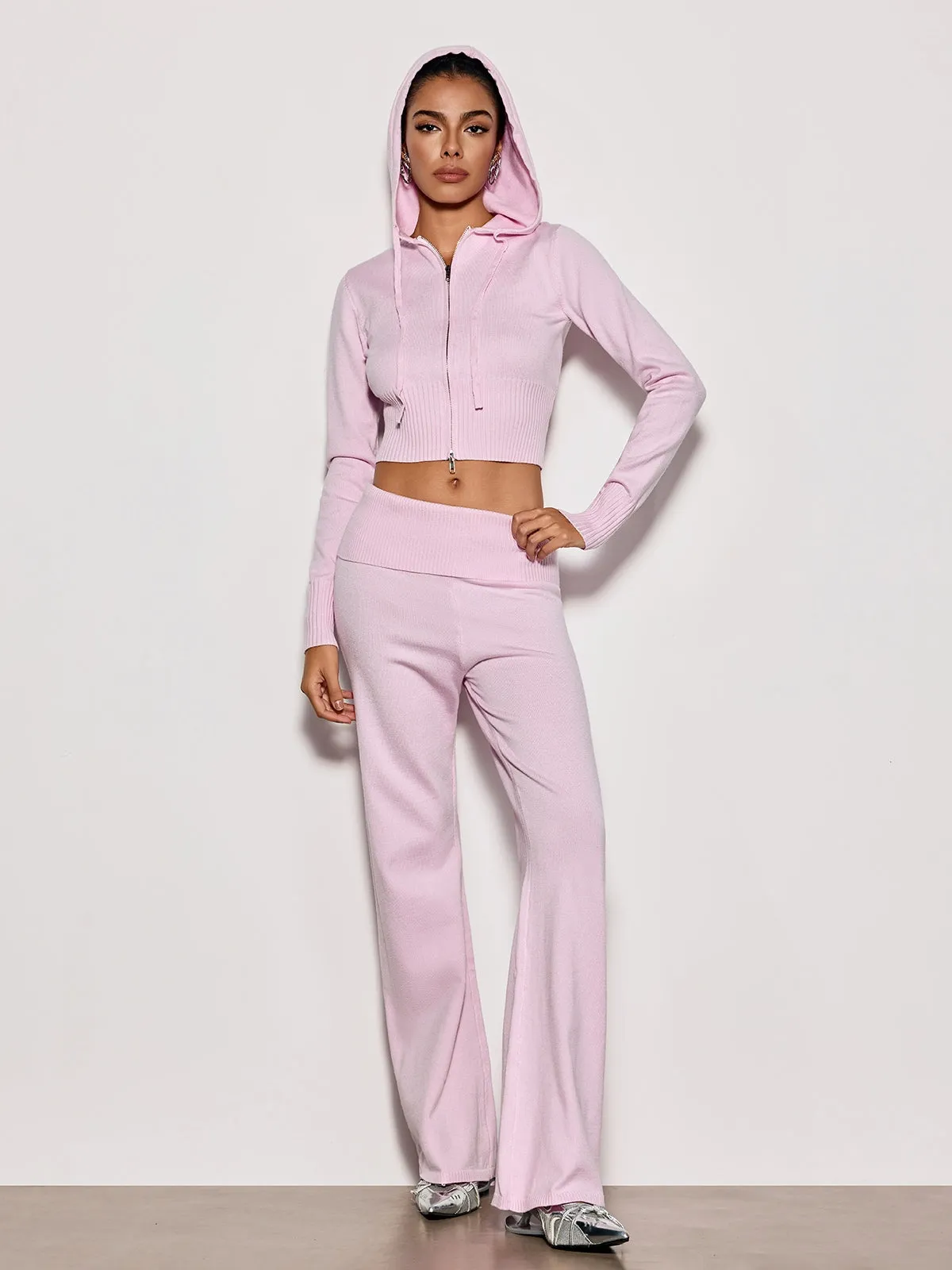 Cybille Hooded Knitted Pants Set sold by Mew Mews product image thumbnail 2