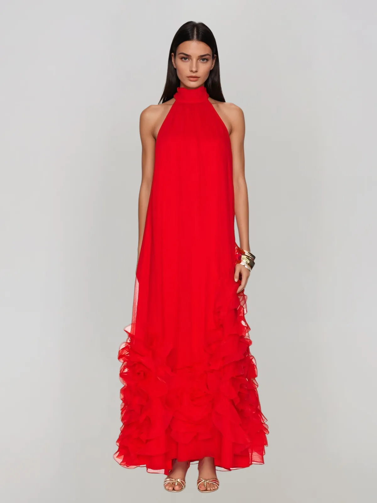 Pelorin Sleeveless Flower Maxi Dress sold by Mew Mews