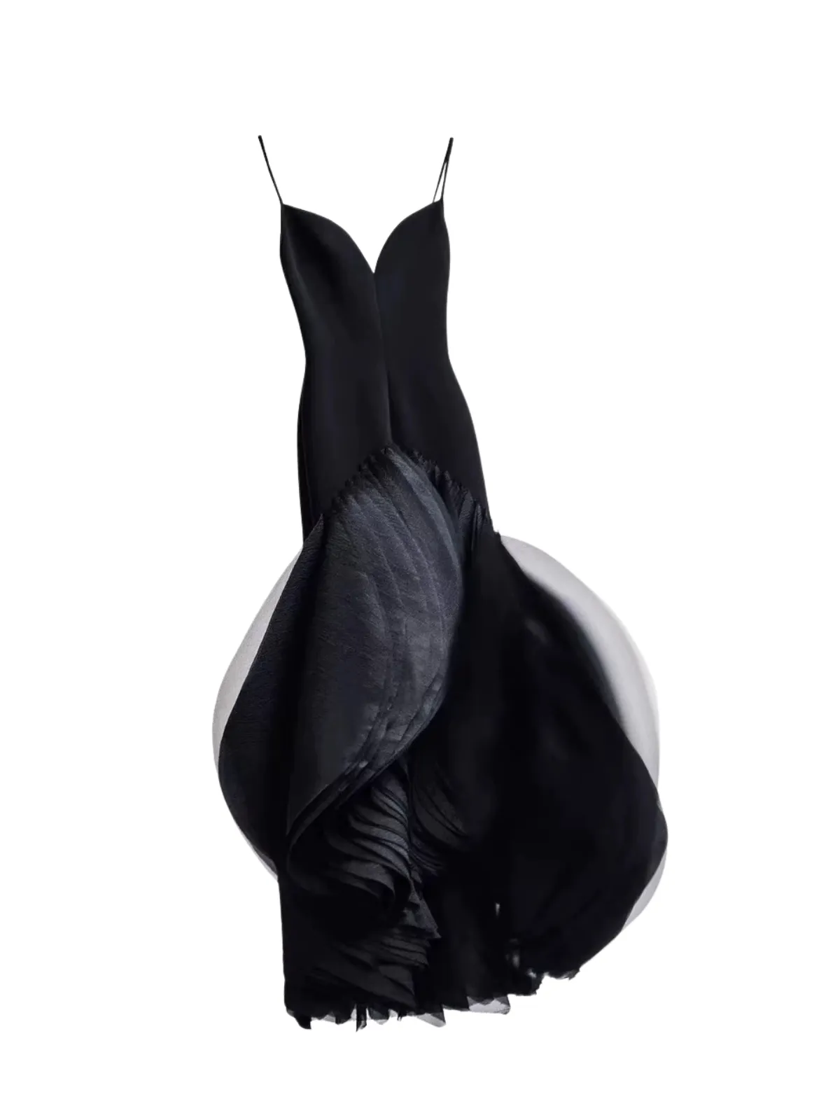 Mordai Spaghetti Petal Maxi Dress sold by Mew Mews product image thumbnail 3