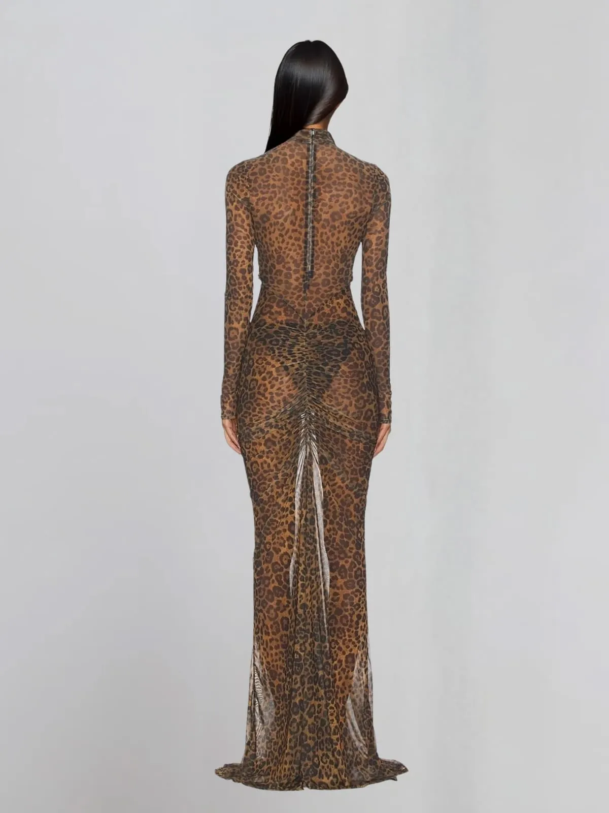 Loryvex Leopard Cutout Maxi Dress sold by Mew Mews product image thumbnail 3