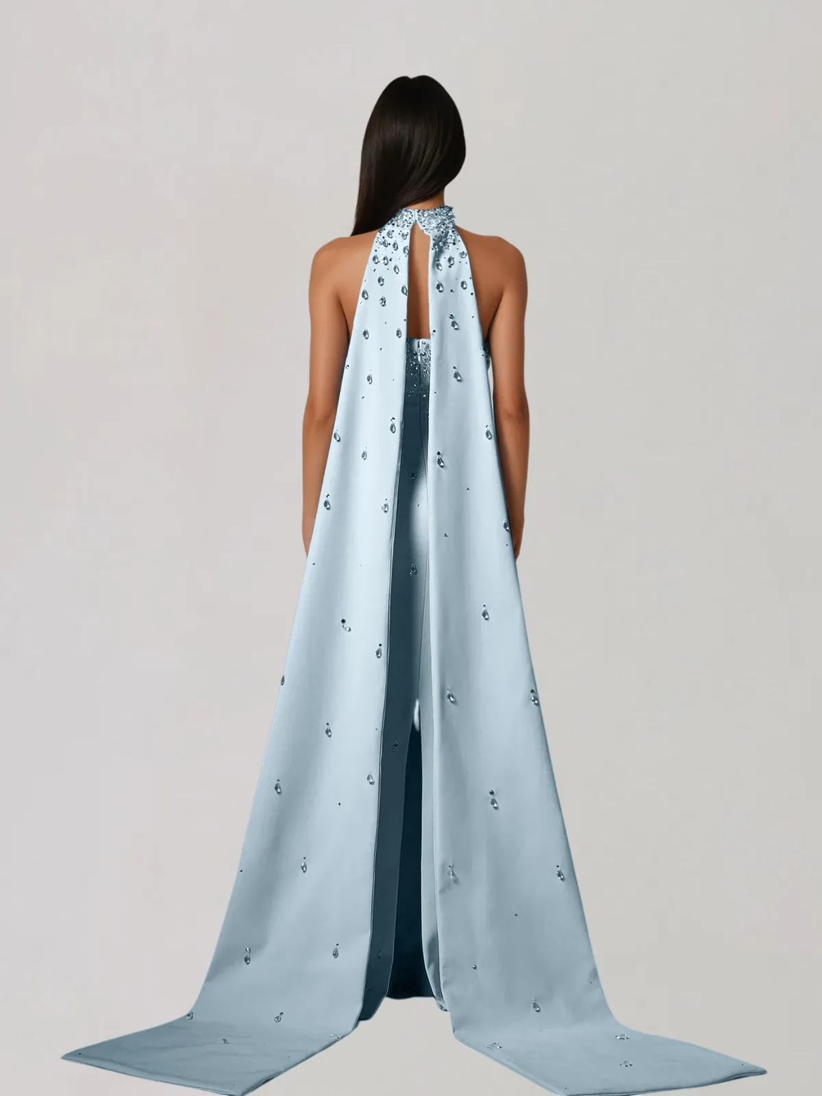Gireth Draped Crystal Maxi Dress sold by Mew Mews product image thumbnail 3