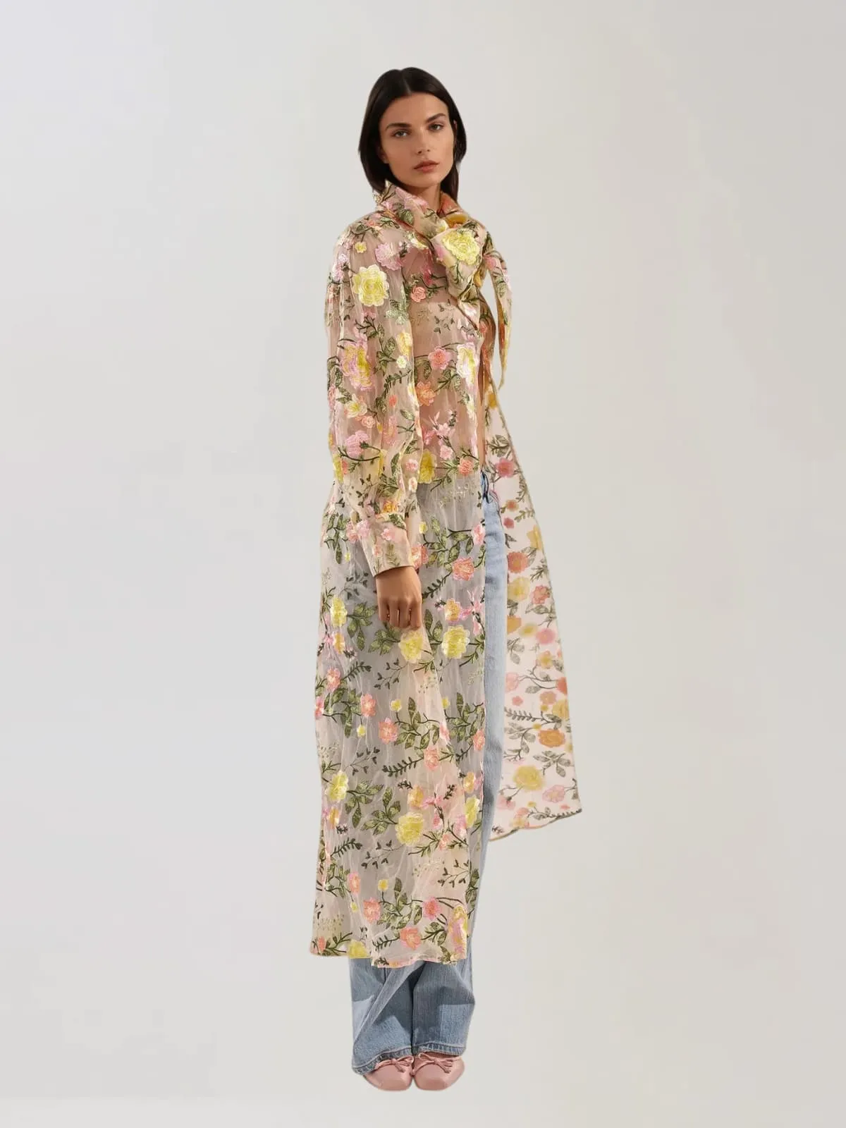 Quarel Embroidered Flower Cardigan sold by Mew Mews product image thumbnail 4