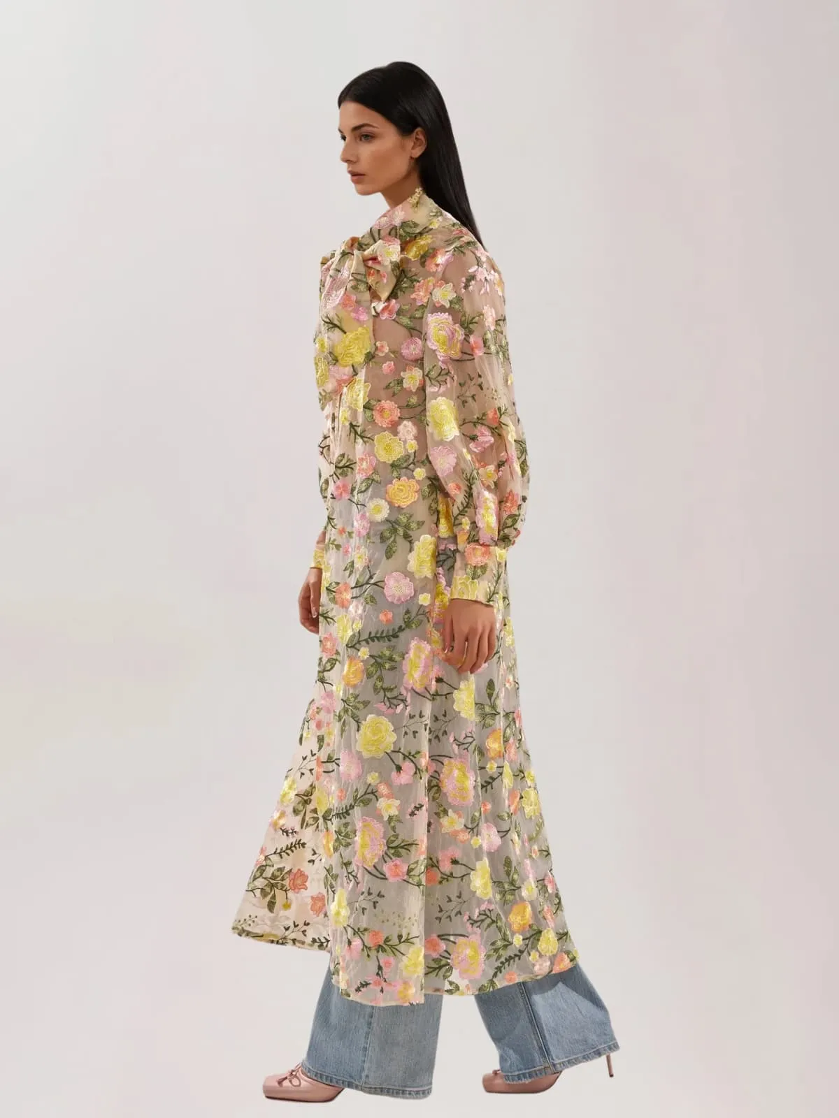 Quarel Embroidered Flower Cardigan sold by Mew Mews product image thumbnail 5