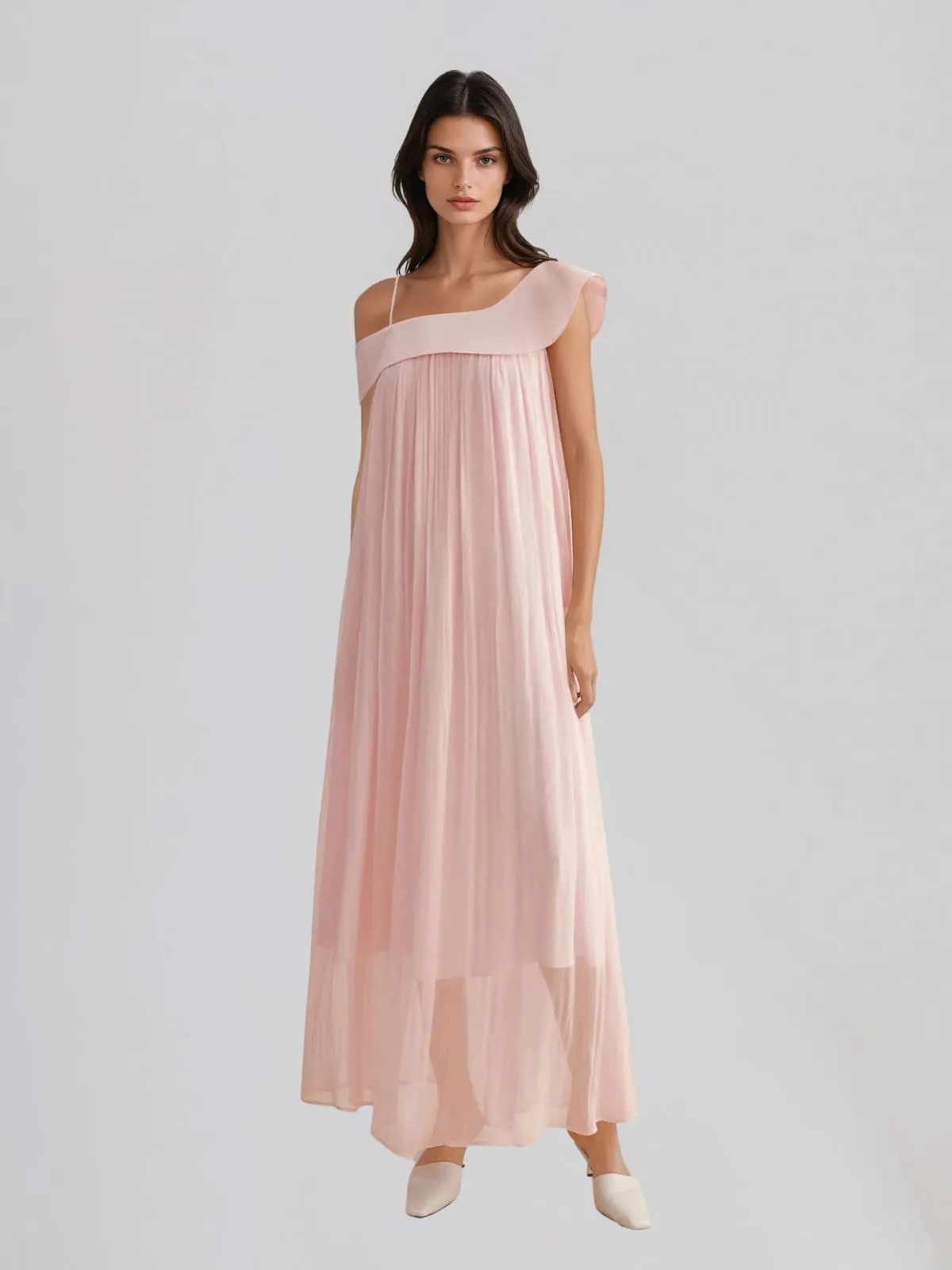 Leran Spaghetti Mesh Maxi Dress sold by Mew Mews product image thumbnail 3
